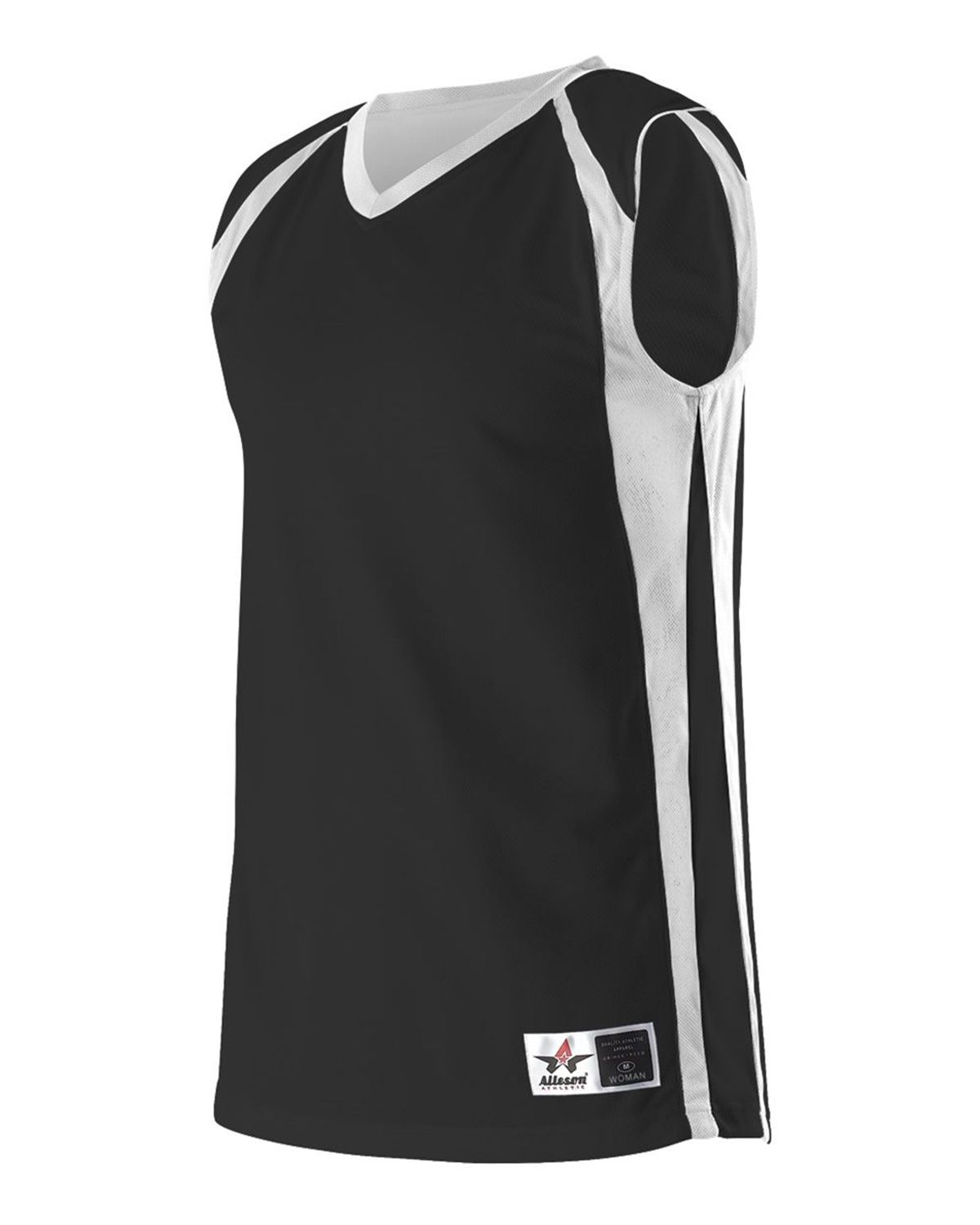 black and white reversible basketball jersey