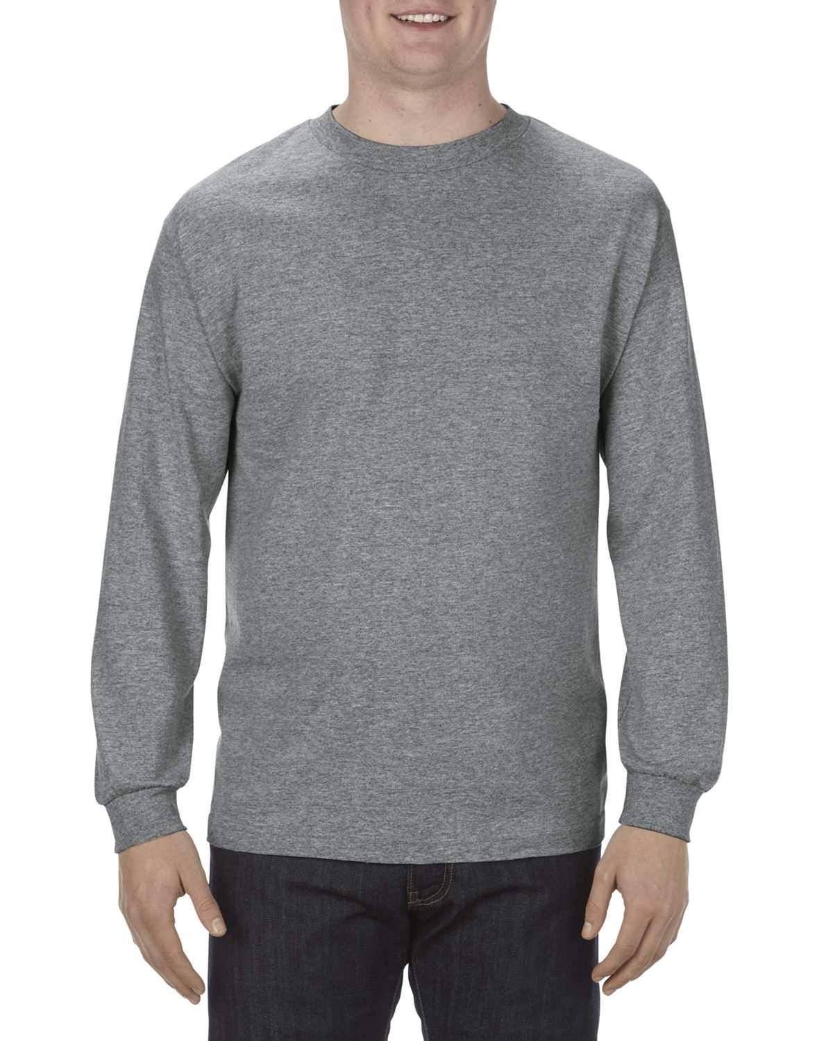Alstyle AL1904 Men's 5.1 oz.; 100% Soft Spun Cotton Long-Sleeve T-Shirt