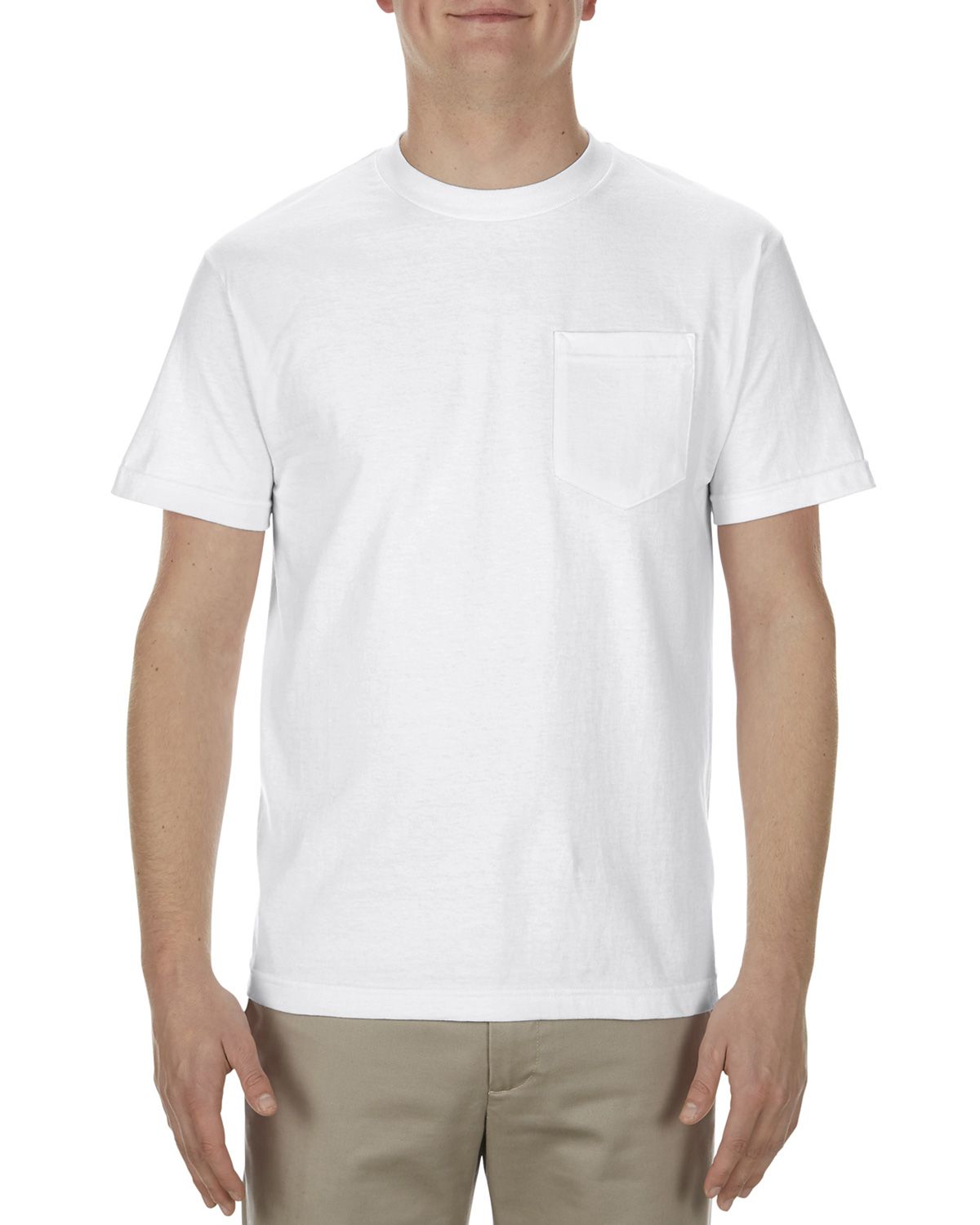 Alstyle AL1905 Men's 5.1 oz. 100% Soft Spun Cotton Pocket T-Shirt