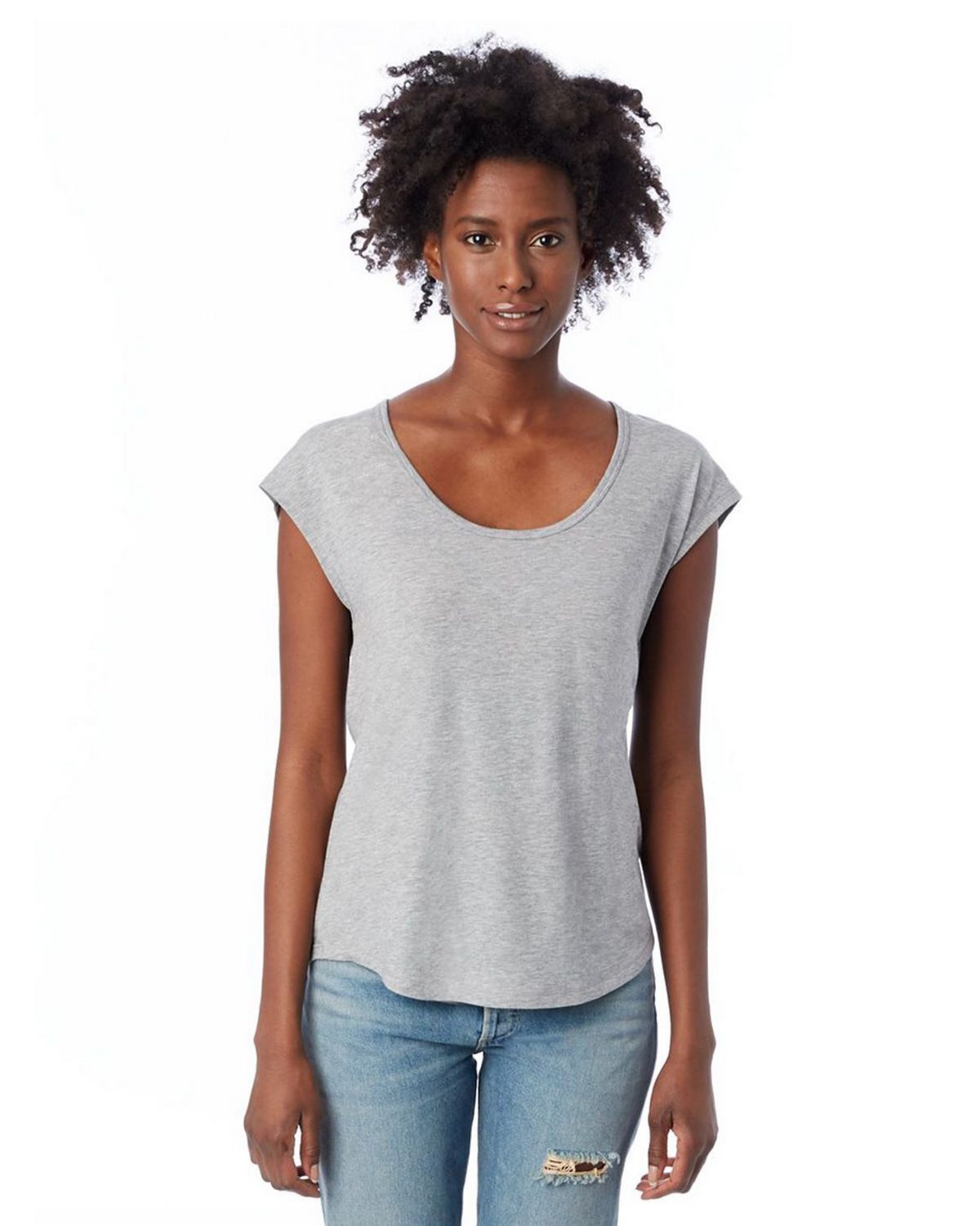 Alternative 2906 Womens Melrose Organic Pima Cotton Scoop T-Shirt