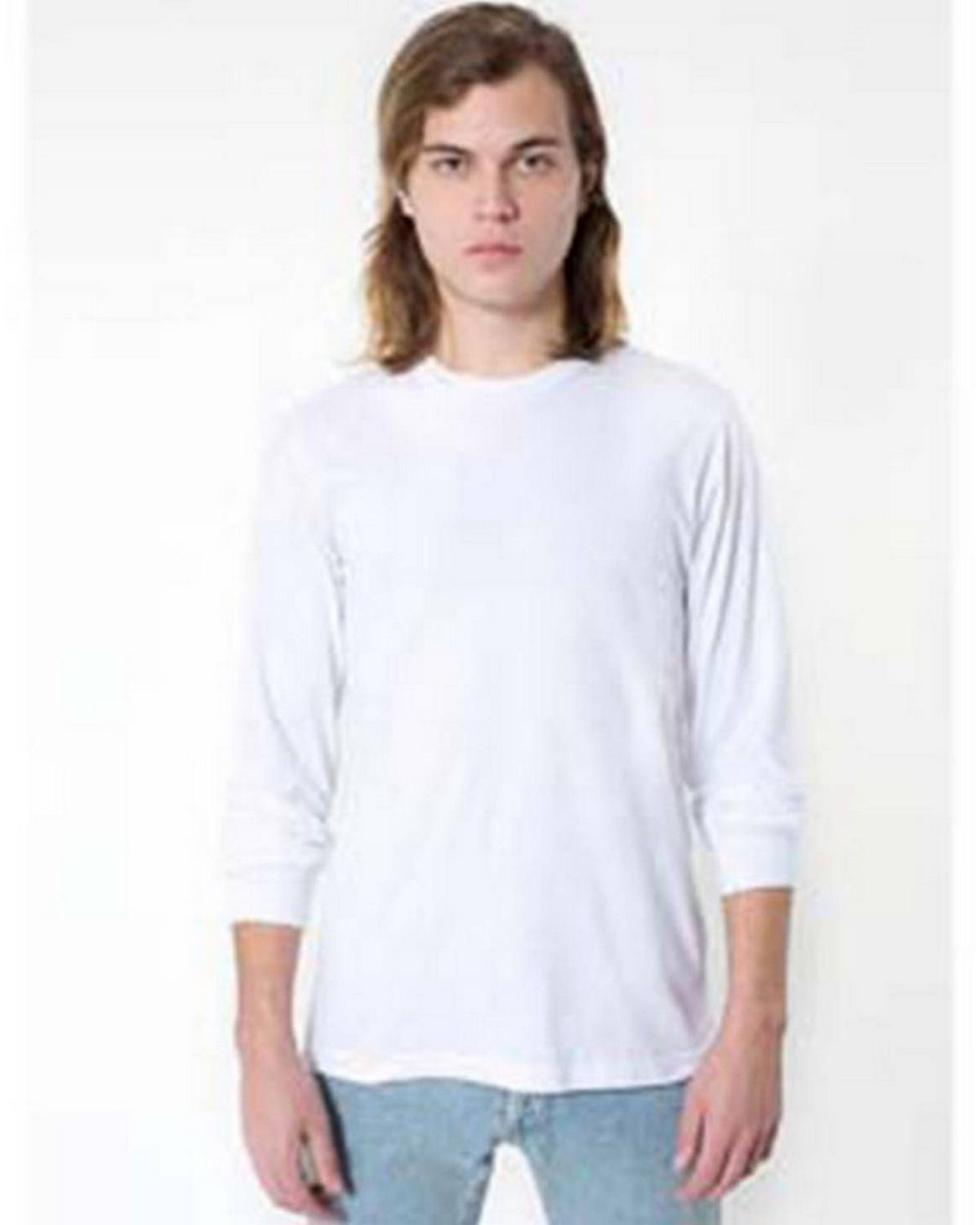 American Apparel 2007ORW Organic Fine Jersey Long-Sleeve Unisex T-Shirt