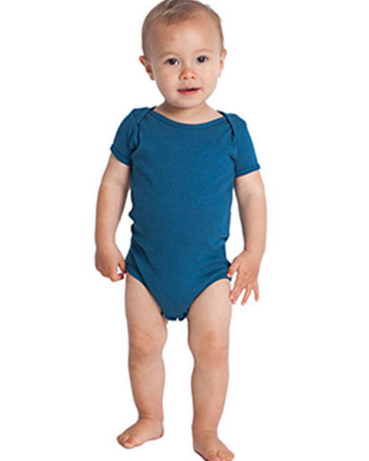 American Apparel 4001ORW Infant Organic Baby Rib Short-Sleeve One-Piece