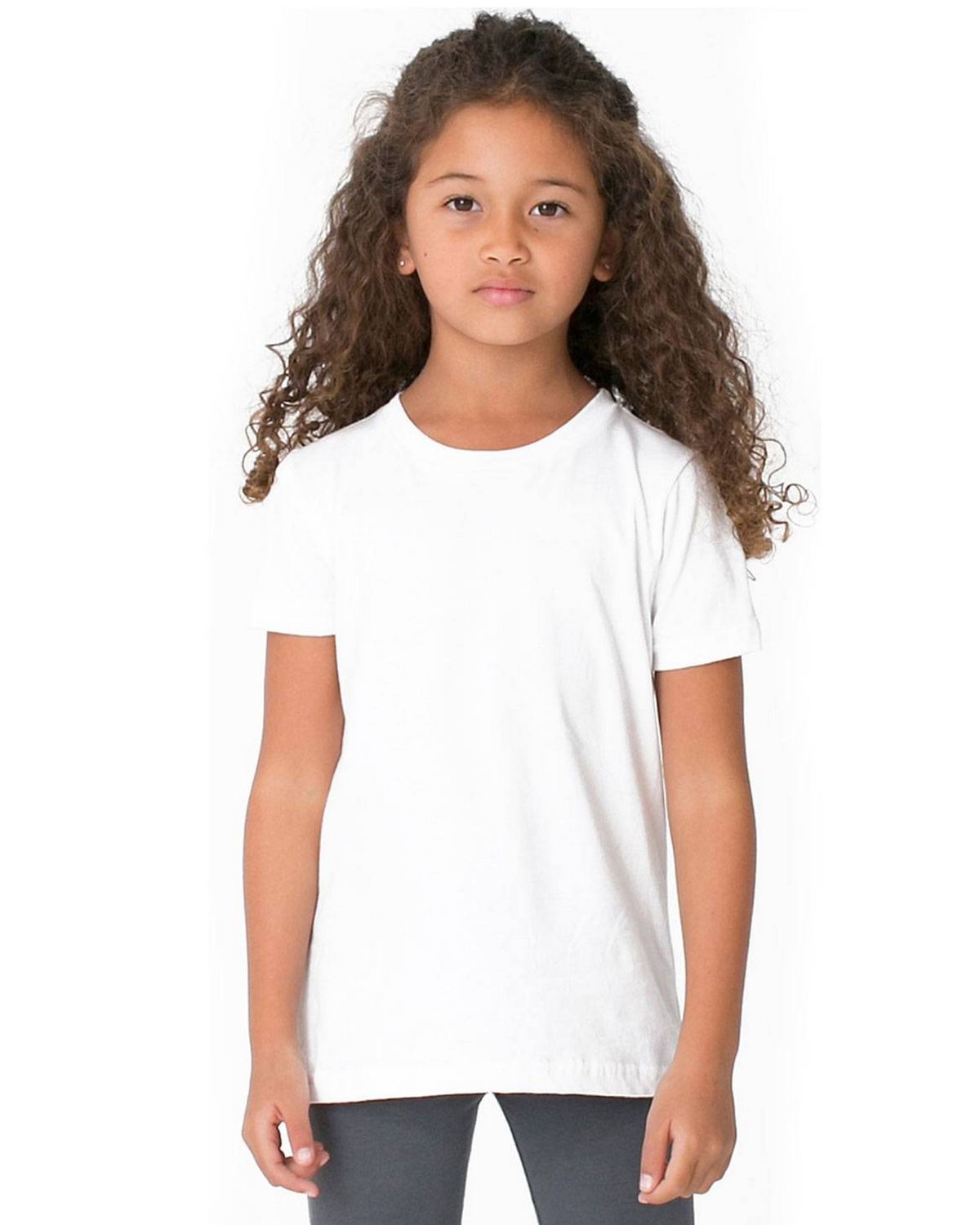American Apparel BB101W Toddler Poly Cotton Crewneck T-Shirt