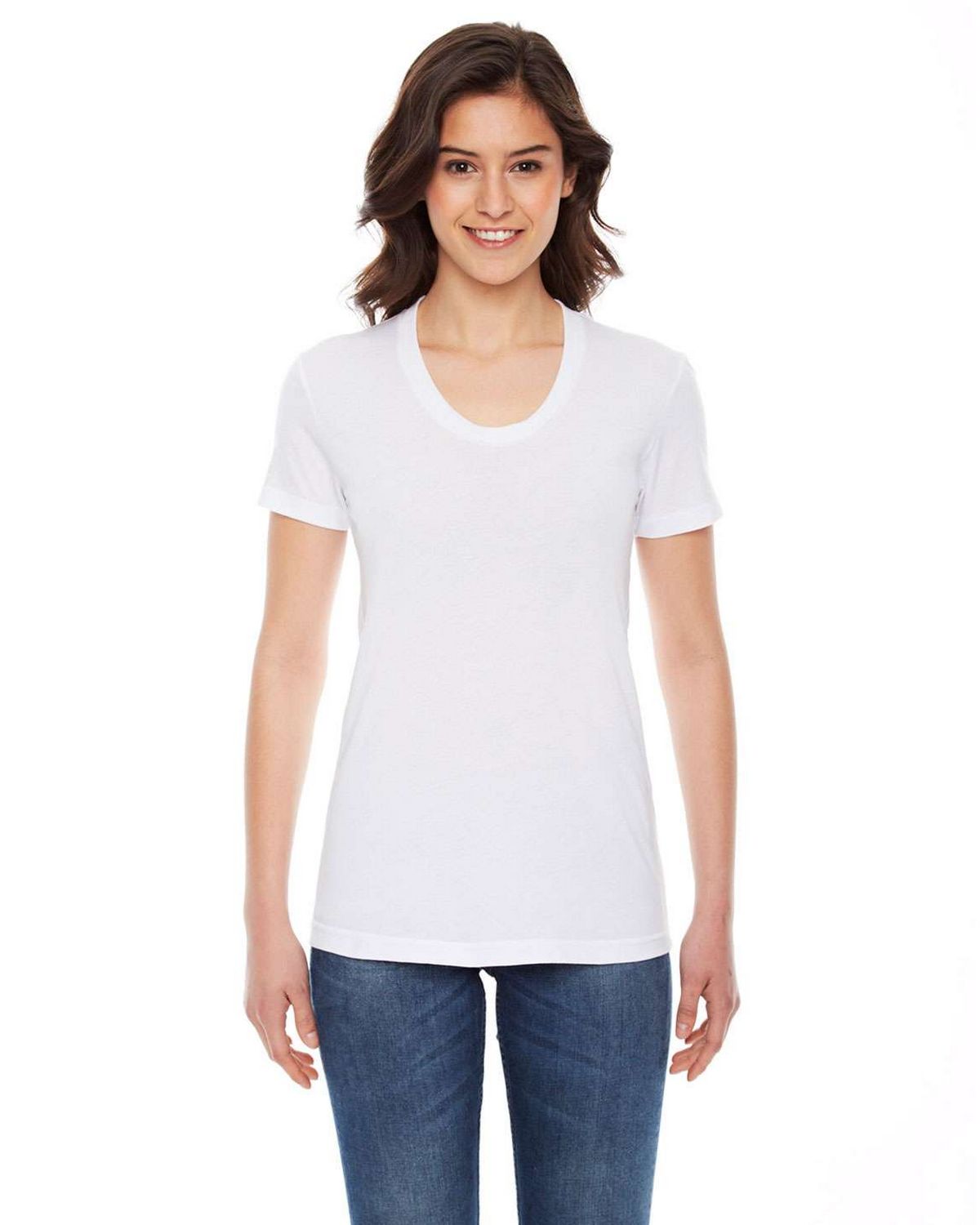 American Apparel BB301W Women's Poly-Cotton Short-Sleeve Crewneck T-Shirt