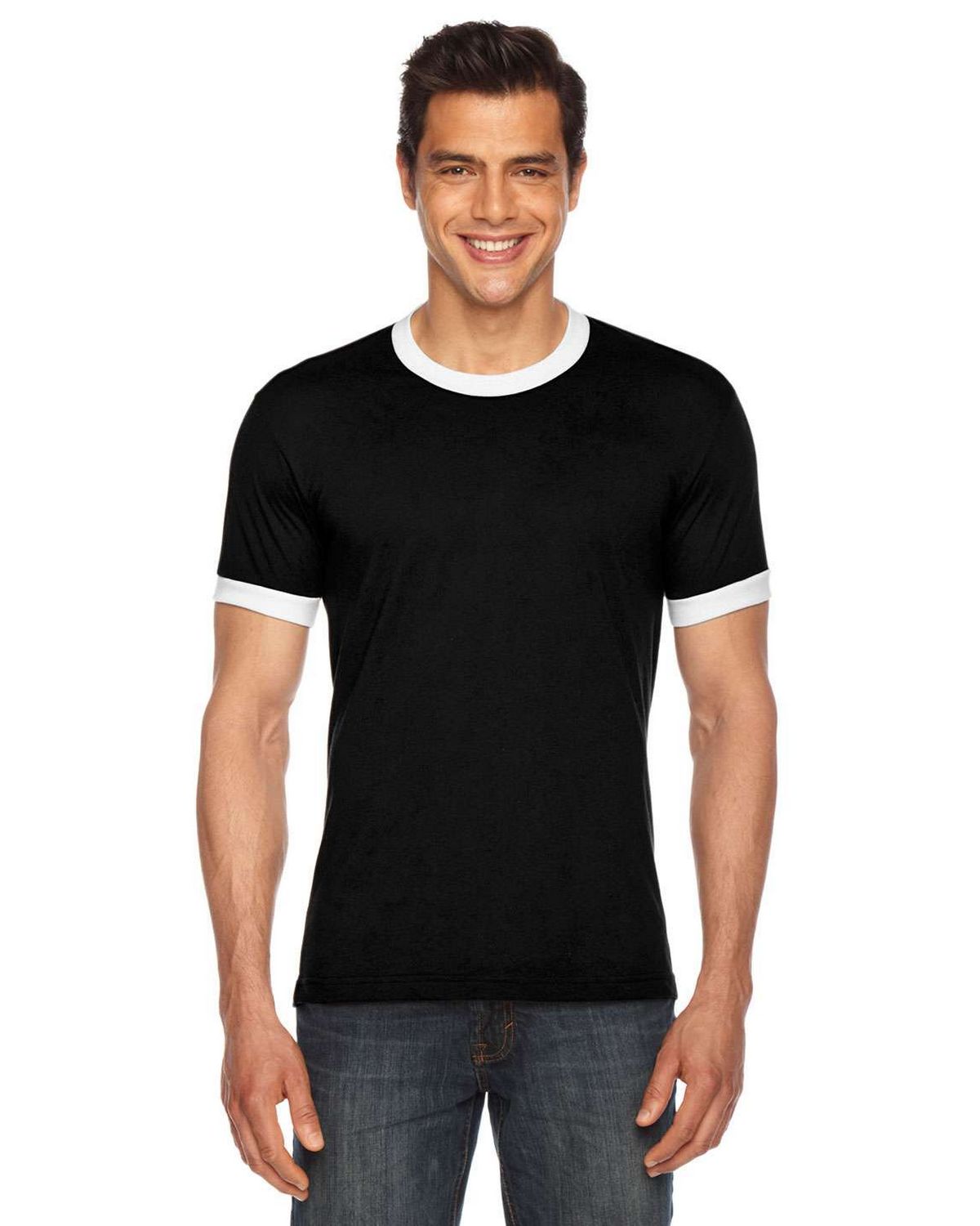 American Apparel BB410W Poly-Cotton Ringer Unisex T-Shirt