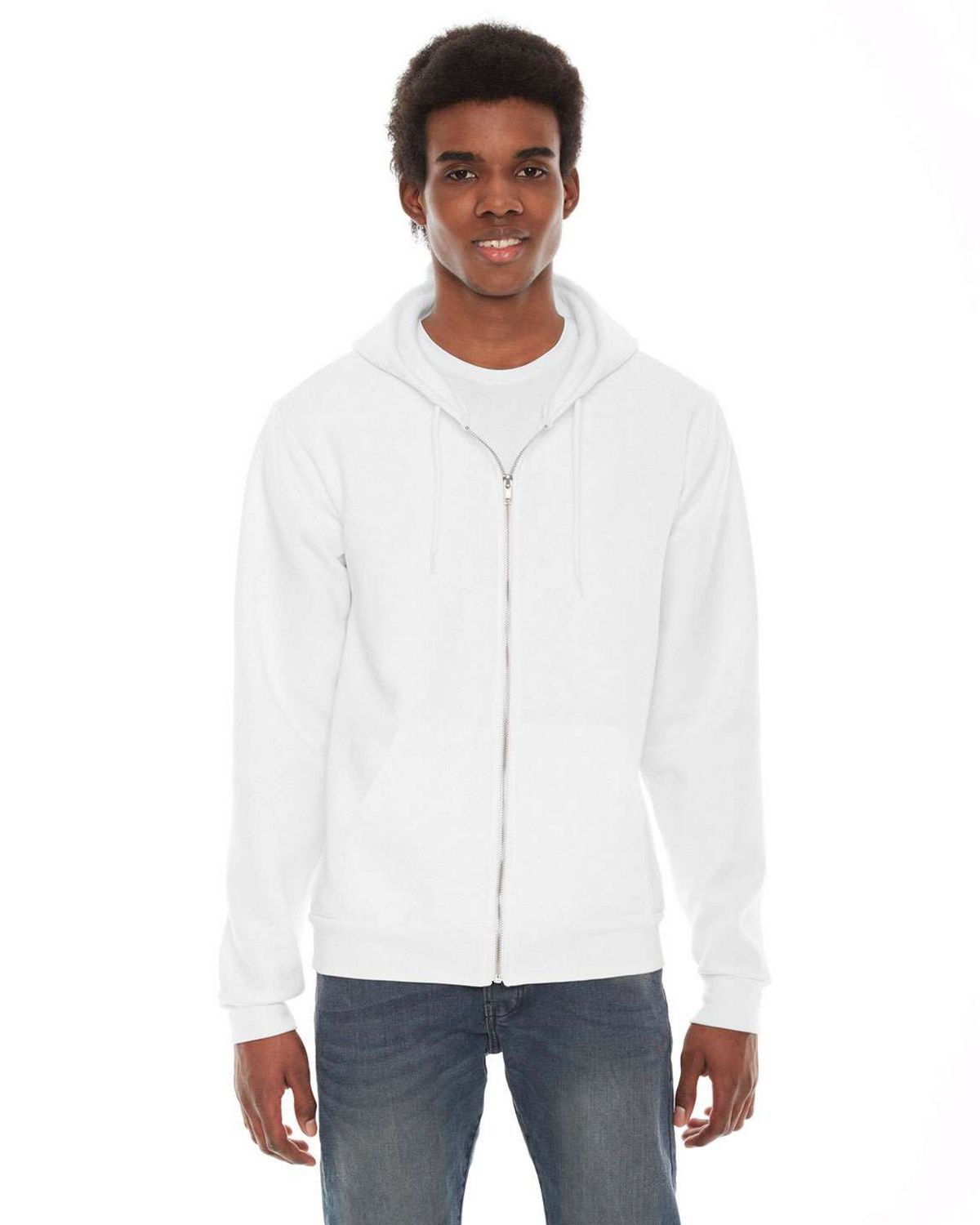 american apparel flex fleece zip hoodie