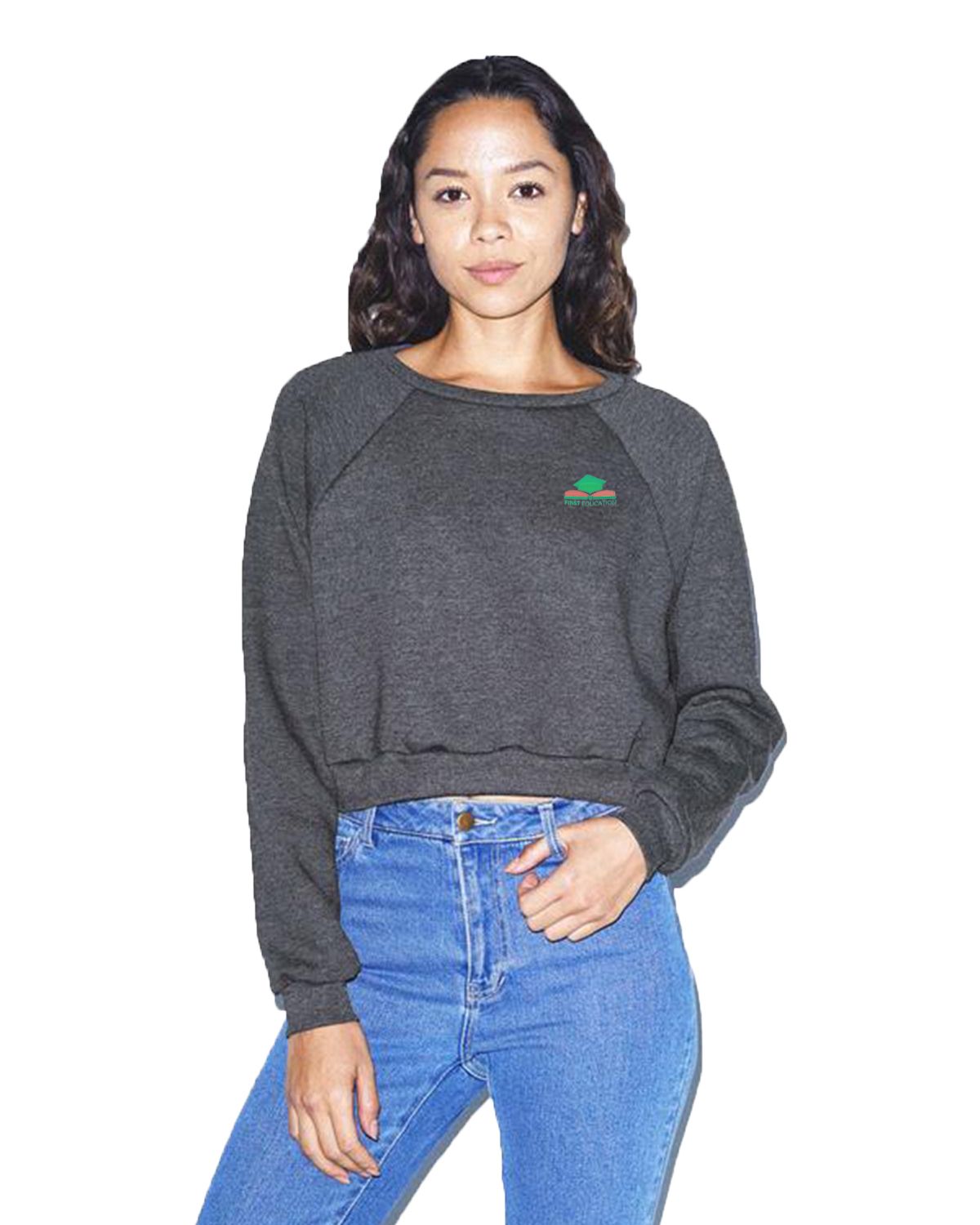 american apparel cropped sweatshirt