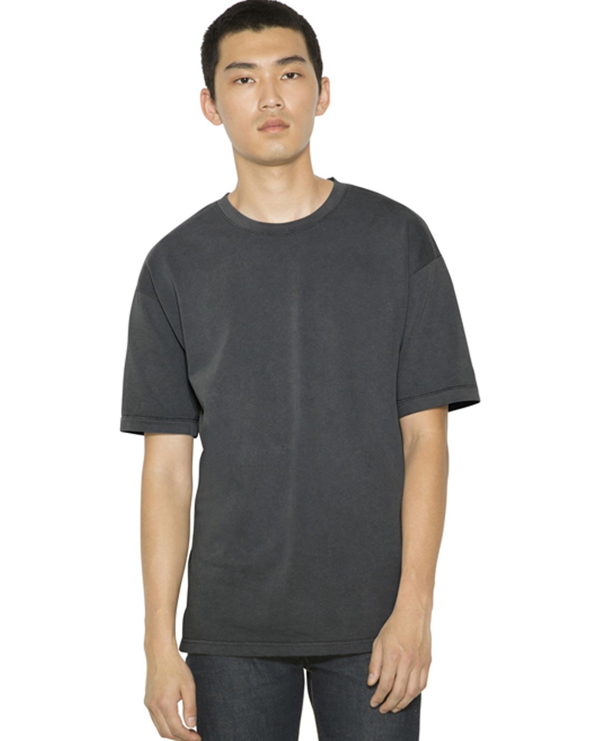 American Apparel TF402W French Terry Garment-Dyed Unisex T-Shirt