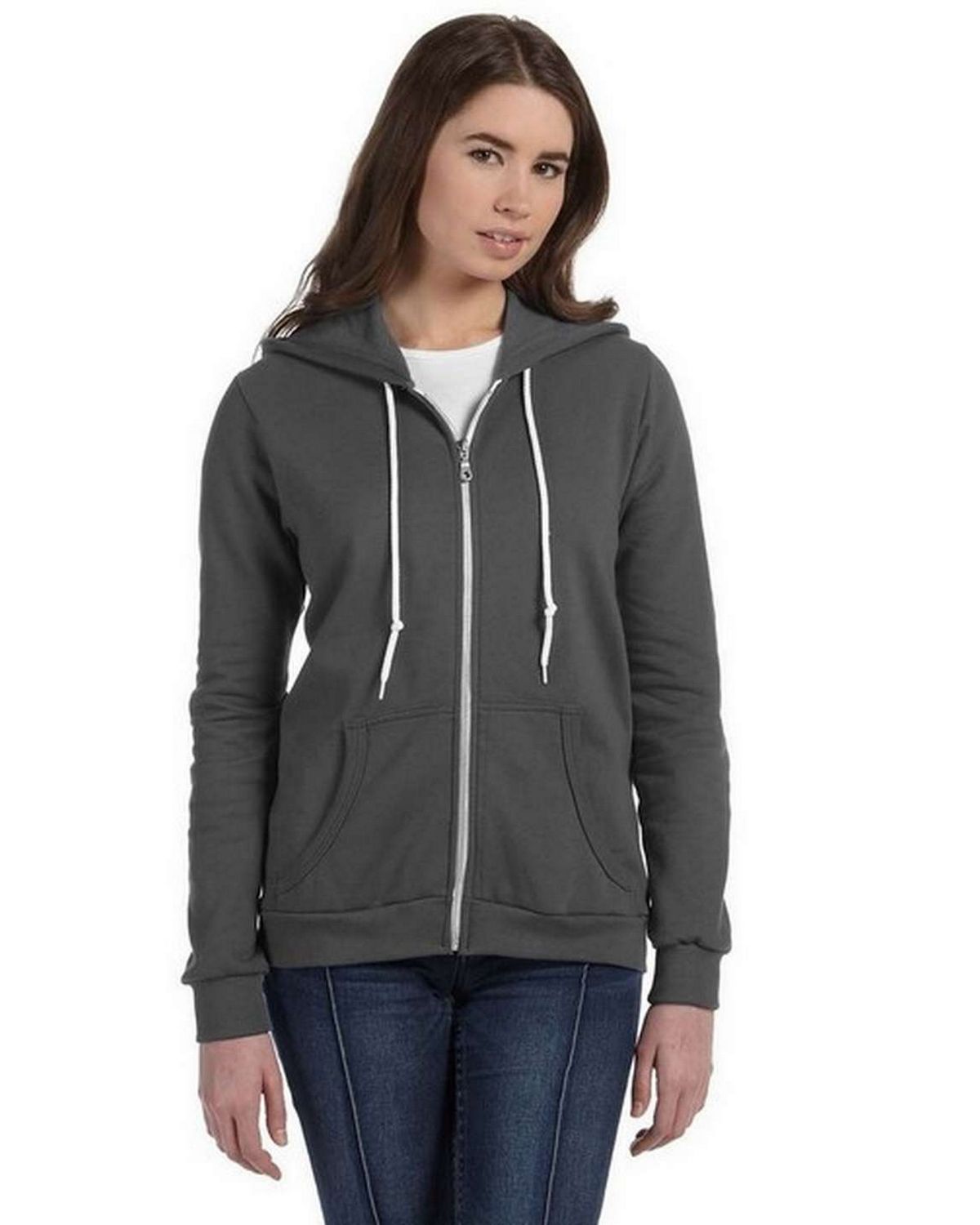 Anvil 71600L Ladies Combed Ringspun Fashion Full-Zip Hooded sweatshirt ...