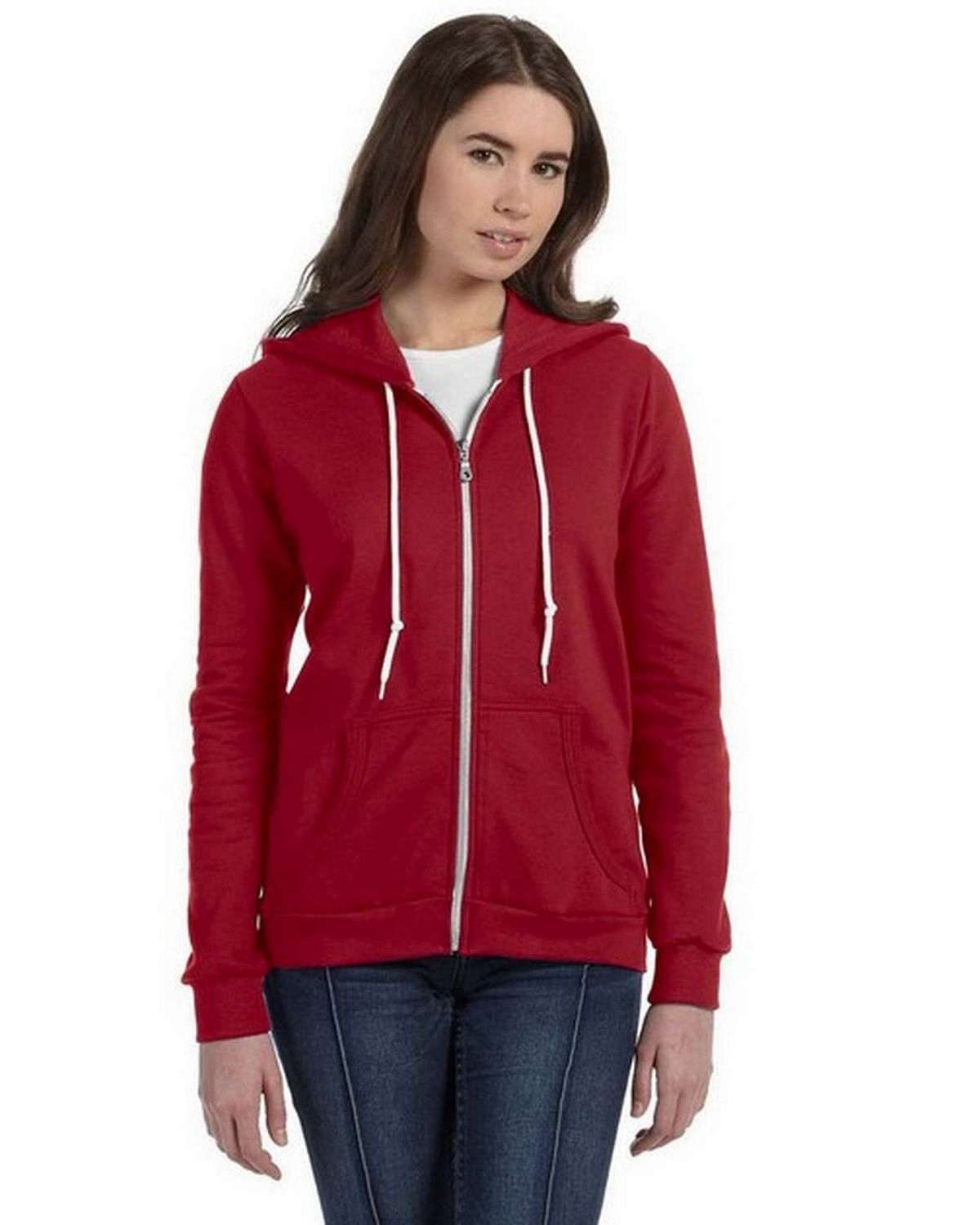 Anvil 71600L Ladies Combed Ringspun Fashion Full-Zip Hooded sweatshirt