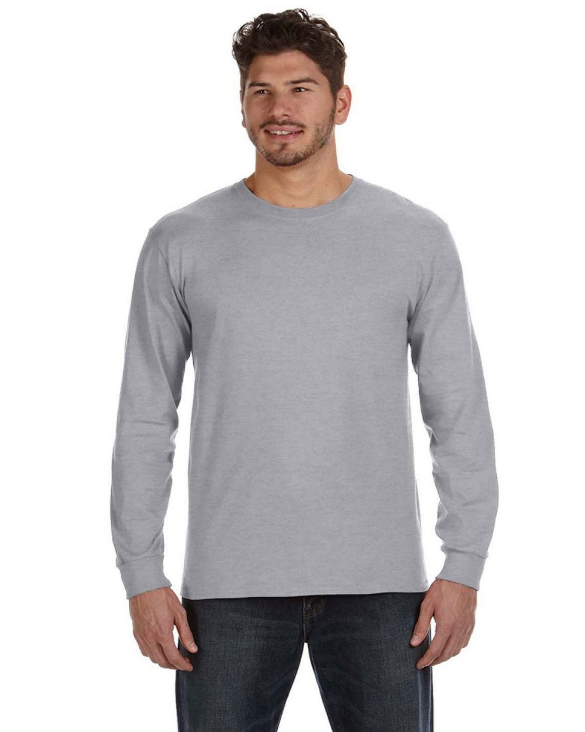 Anvil 784 Men's Anvil Midweight Long Sleeve Cotton Tee