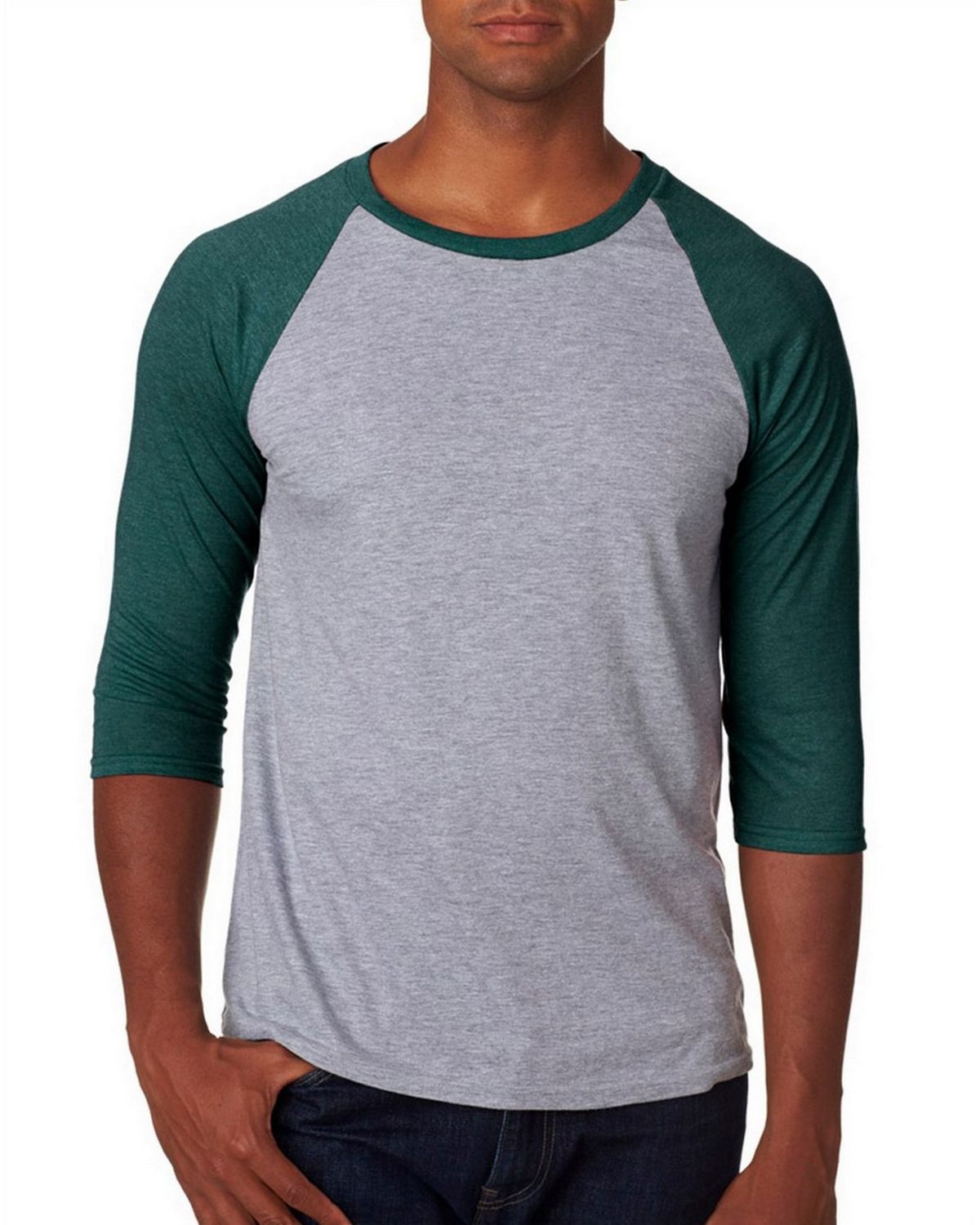 Anvil A6755 Men's Tri-Blend 3/4-Sleeve Raglan T-Shirt