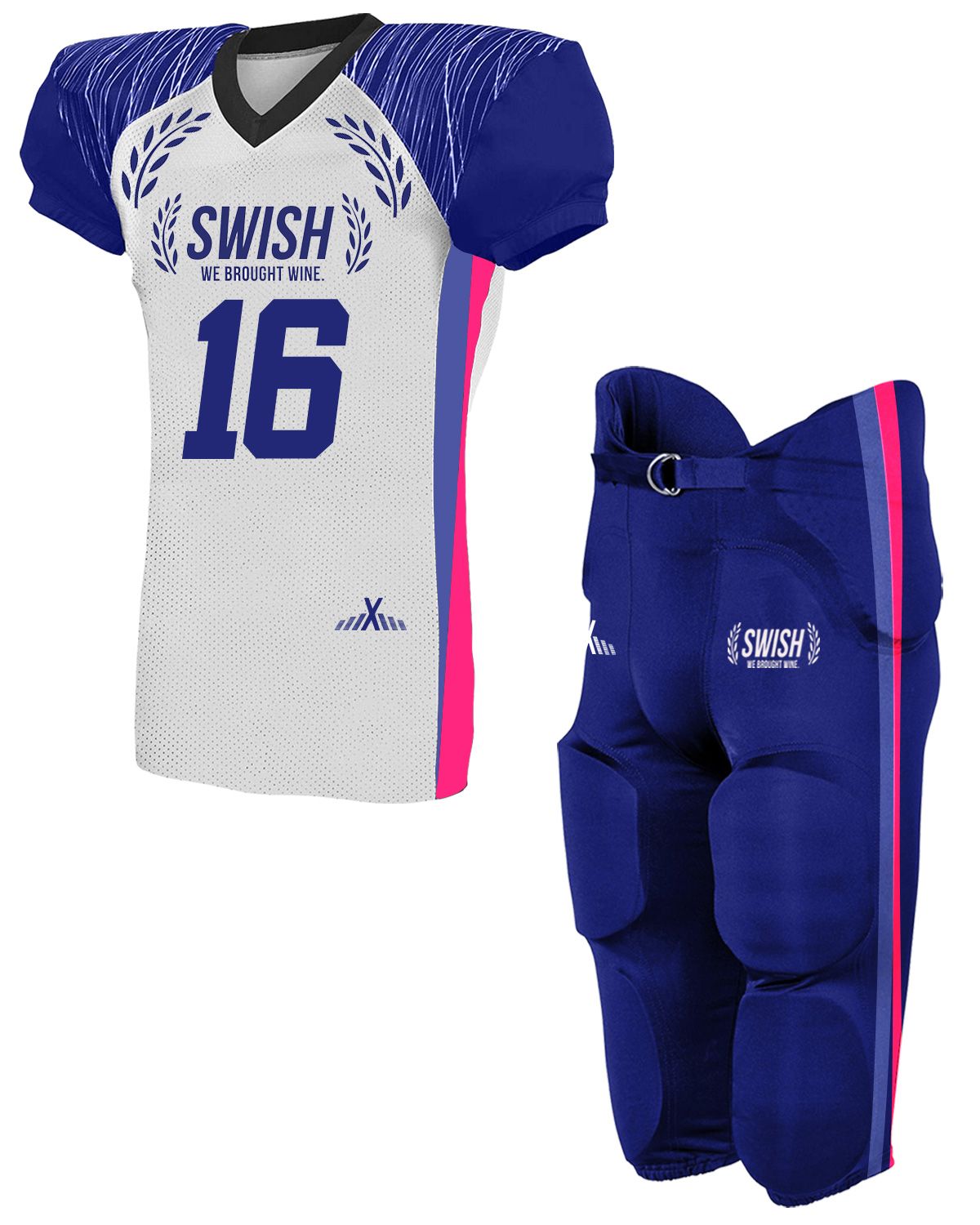 10 Custom American Football Uniforms Digital Sublimation Sets Jersey and  Pant+_