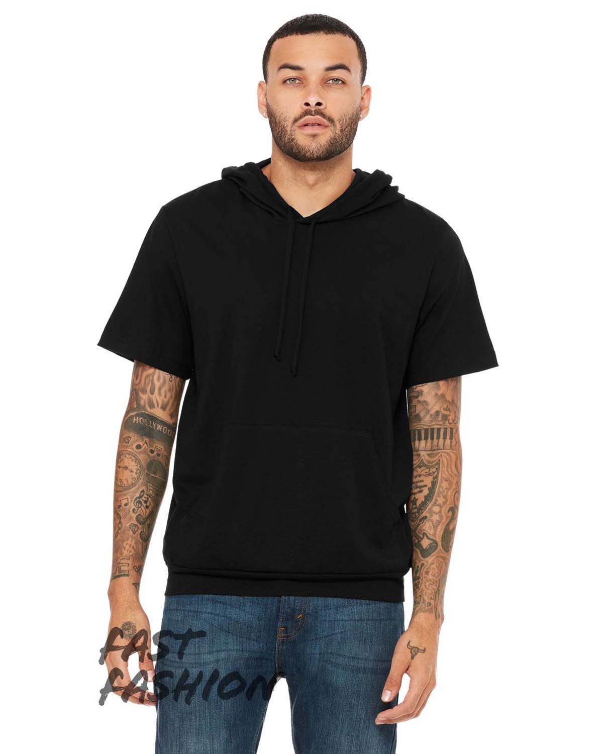 Bella Canvas 3514C Fast Fashion Mens Jersey Short Sleeve Hoodie