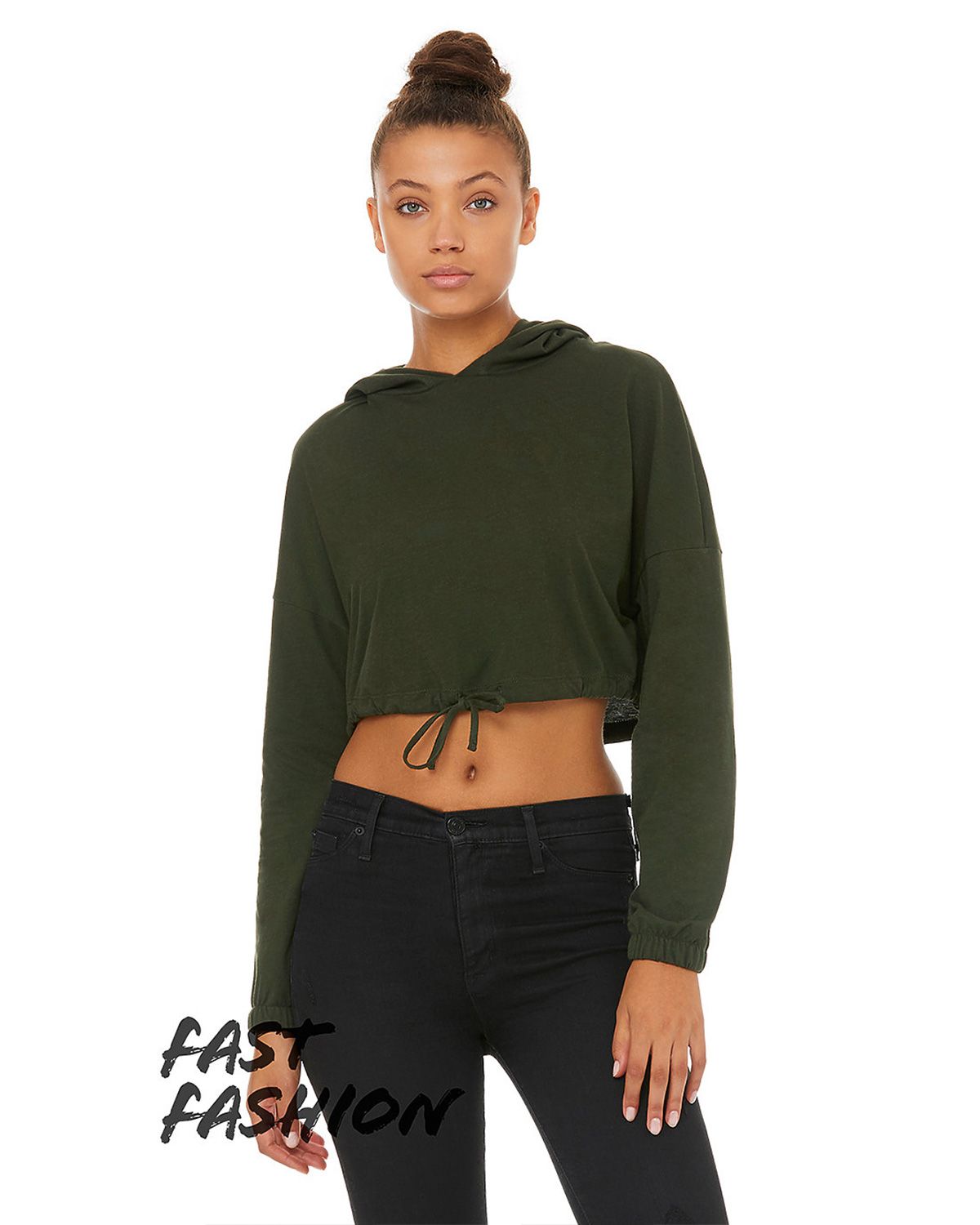 bella canvas crop hoodie