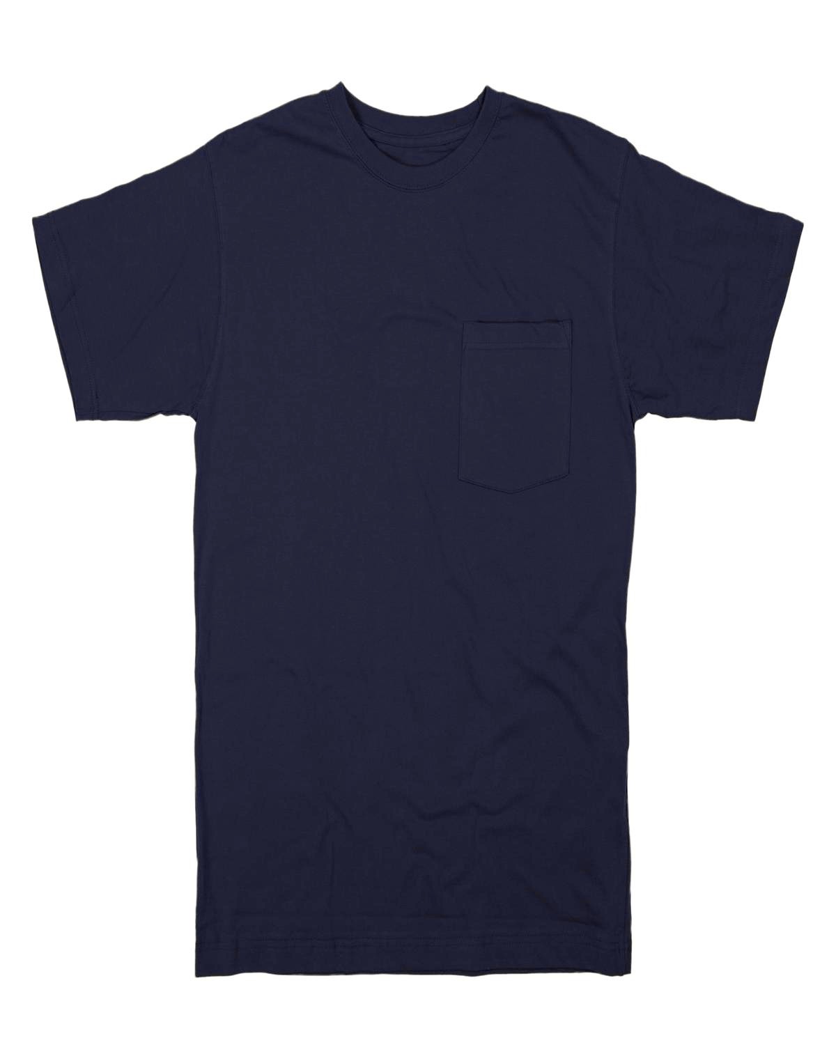 UPC 092021364612 product image for Berne BSM16 Men's Heavyweight Pocket T-Shirt - Navy - M | upcitemdb.com