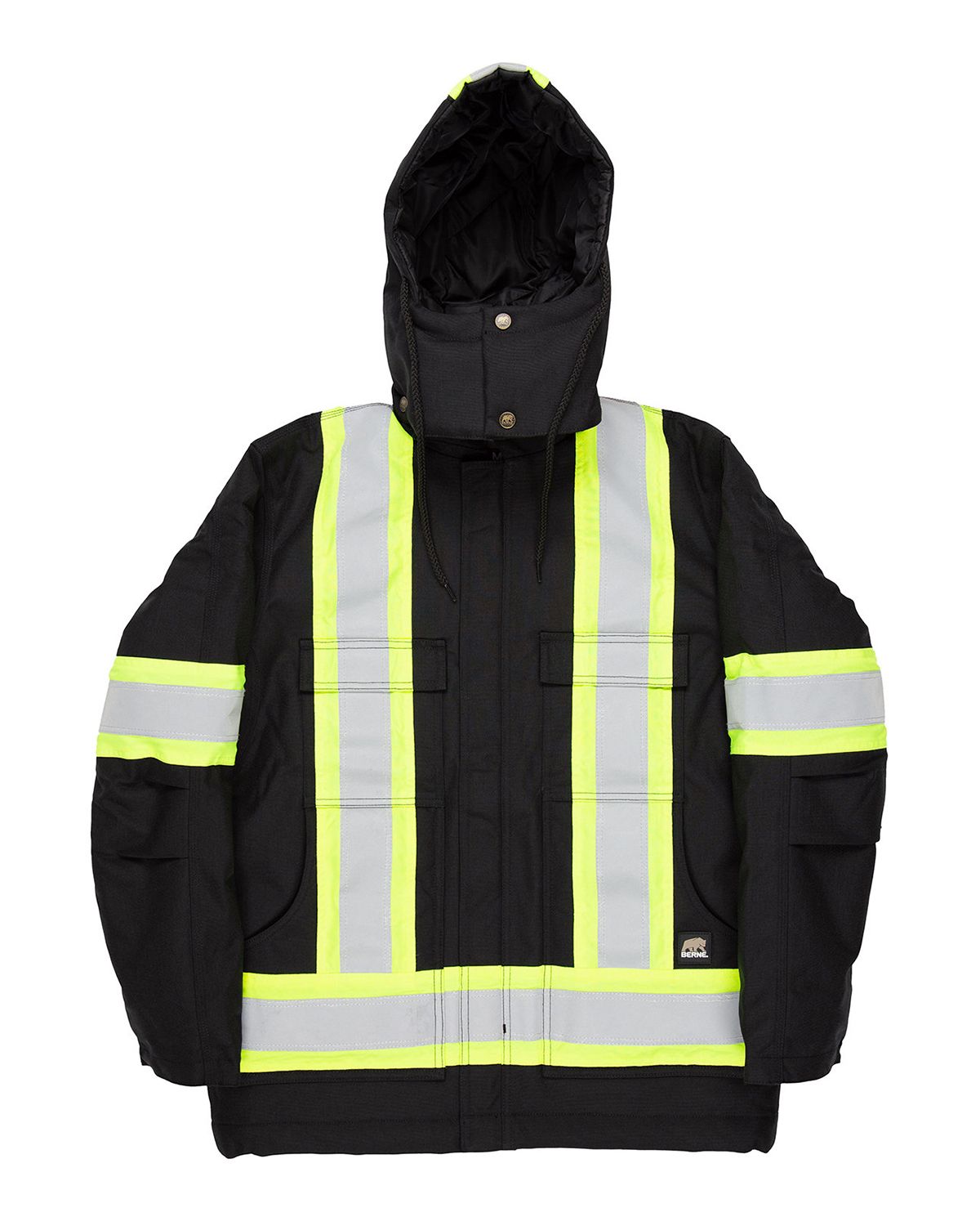 Berne HVNCH03 Mens Safety Striped Arctic Insulated Chore Coat - Free  Shipping Available