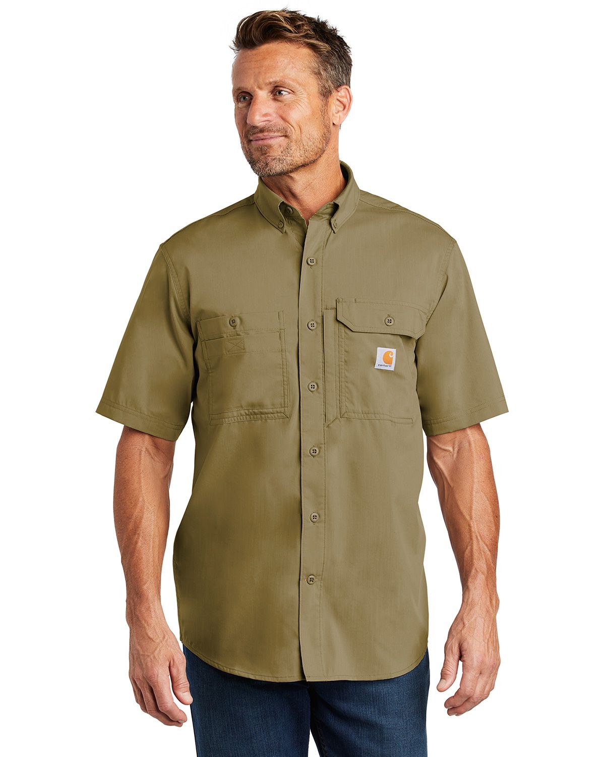 Size Chart for Carhartt CT102417 Men's Force Ridgefield Solid Short ...