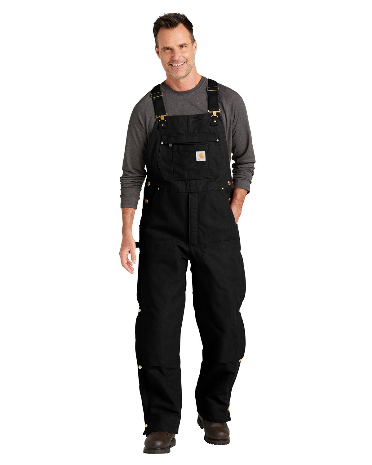 Carhartt Men's Loose Fit Firm Duck Insulated Bib Overall