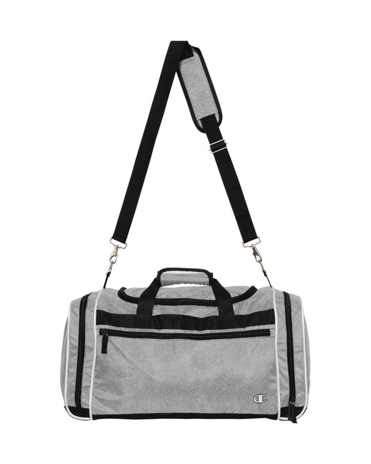 Fabric weekender bag with all-over logo