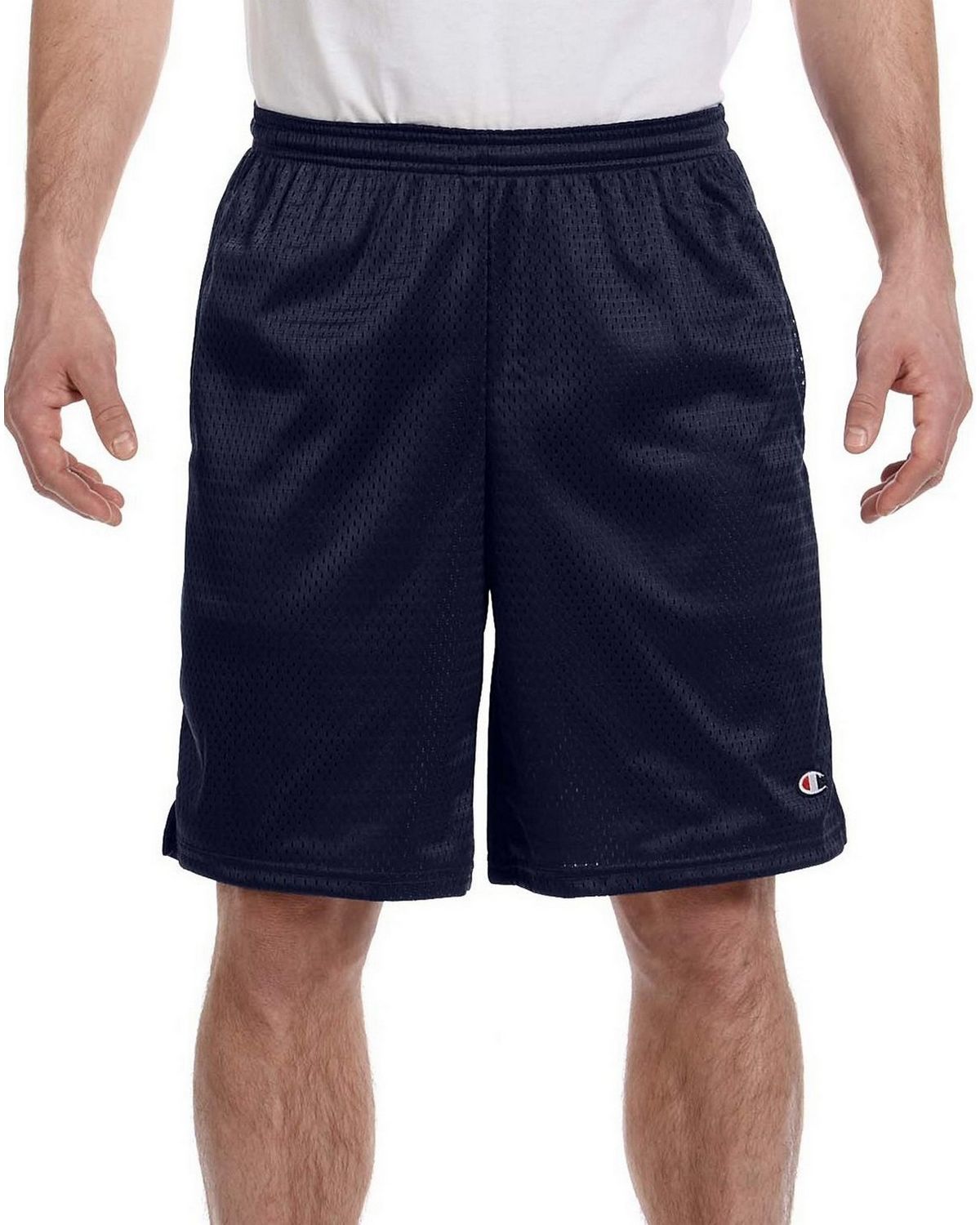 Champion 81622 Men's Long Mesh Shorts with Pockets