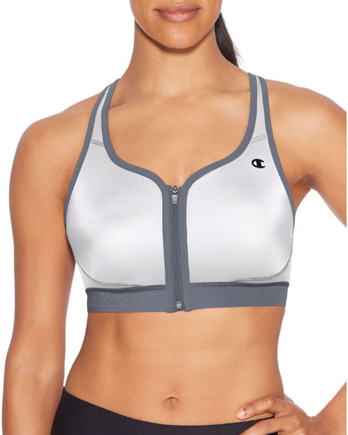 champion the absolute zip sports bra