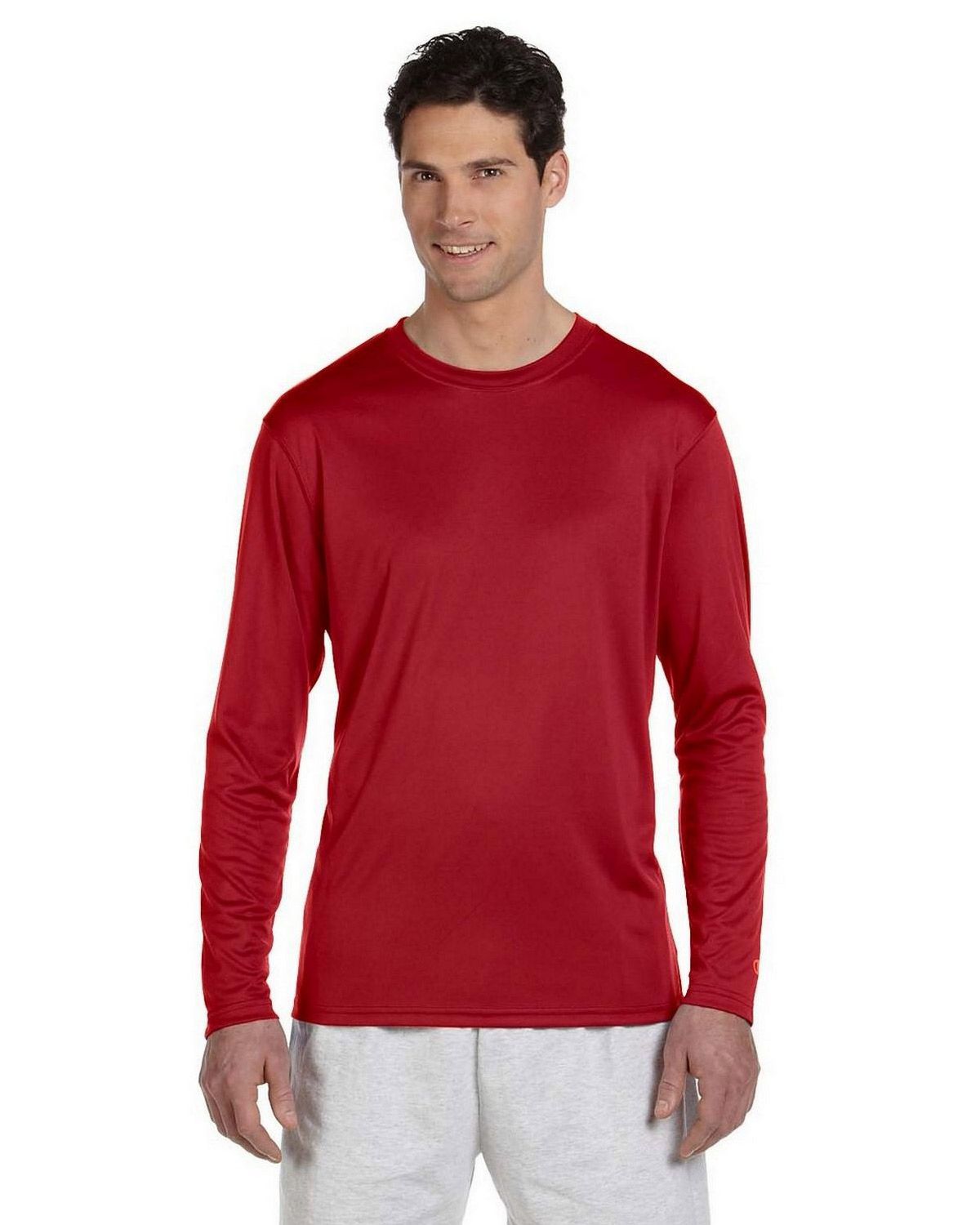 long sleeve champion shirt red