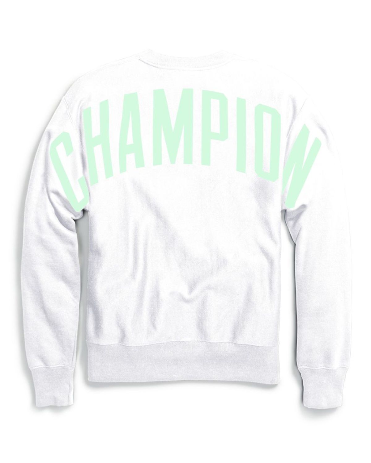 champion oversized striped crew neck sweatshirt