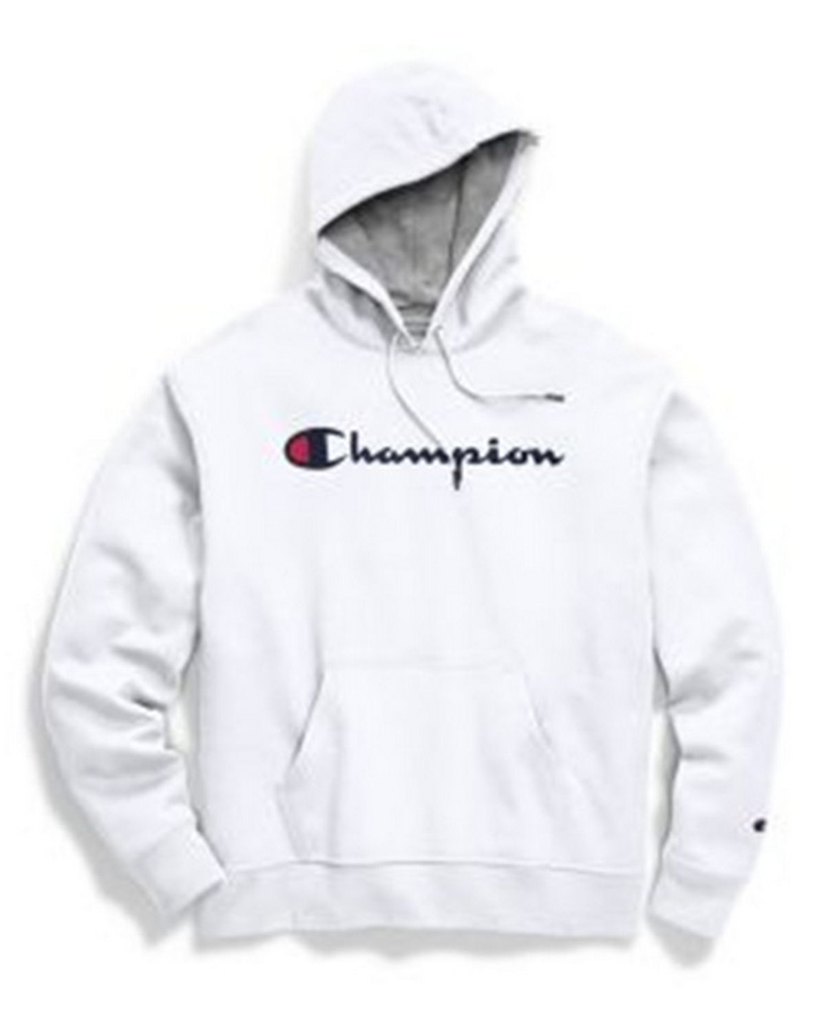 black and white champion hoodie