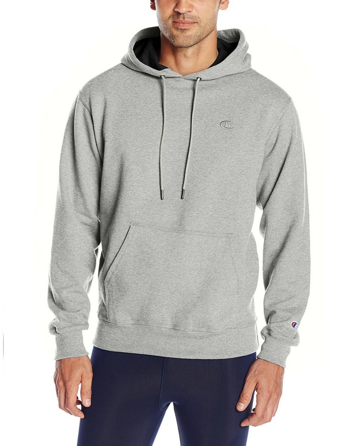 Champion S0889 Mens Powerblend Fleece Pullover Hoodie at ApparelnBags.com