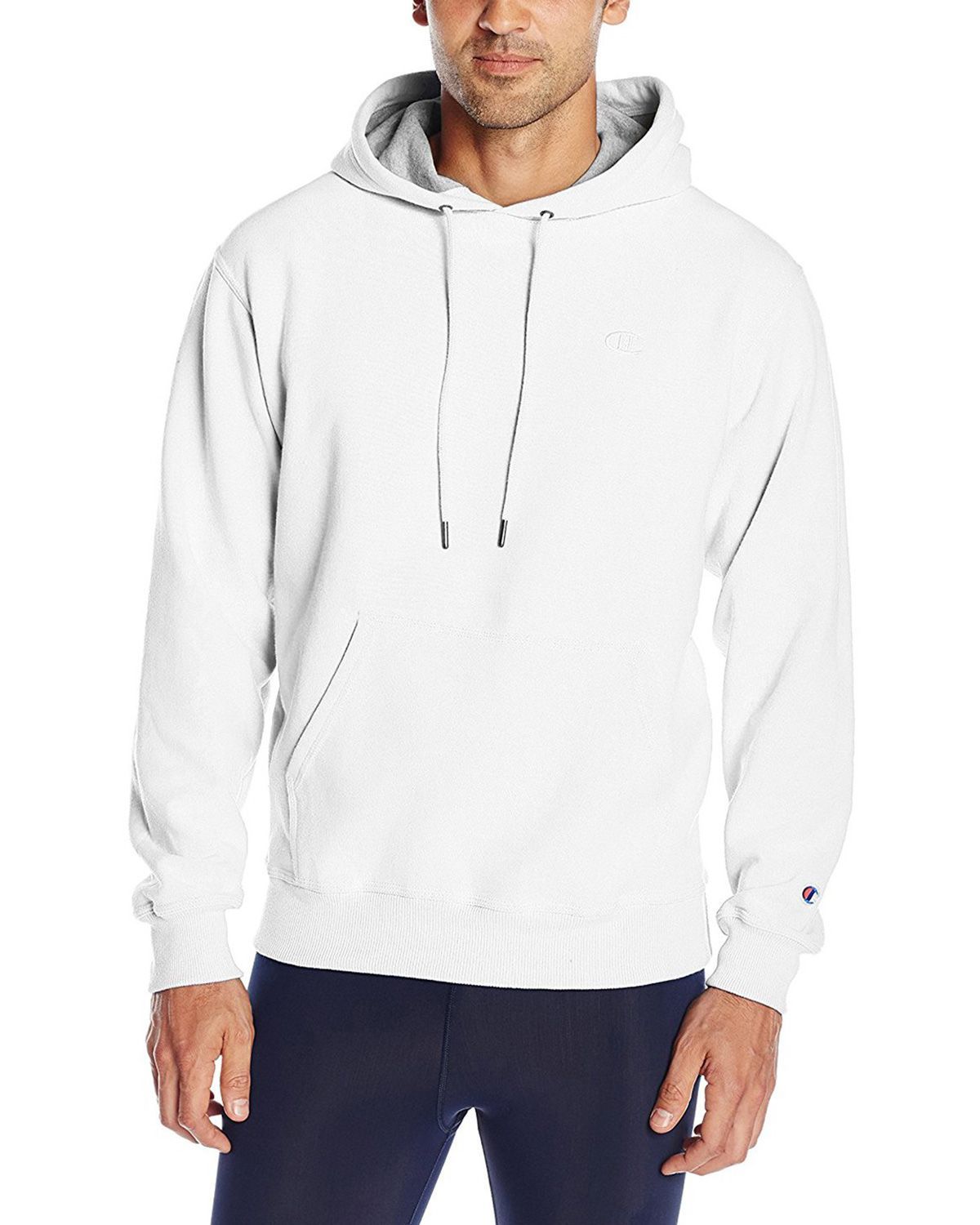 champion white fleece hoodie