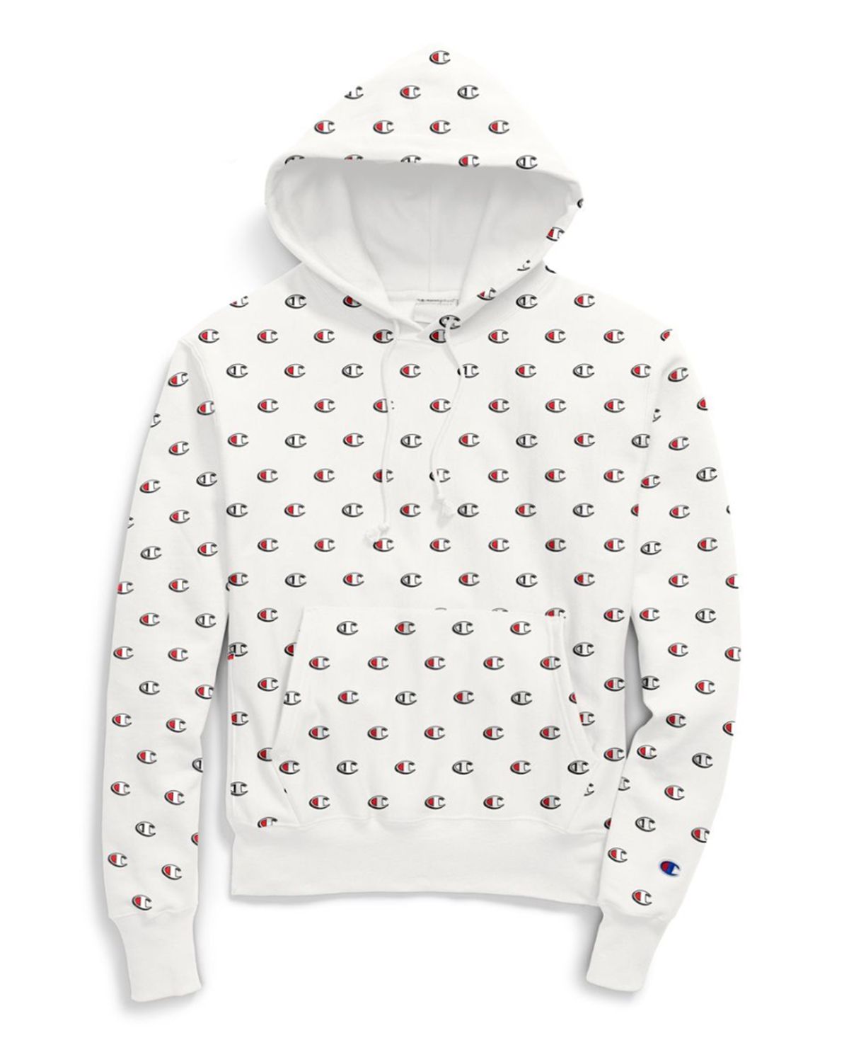 champion hoodie all white