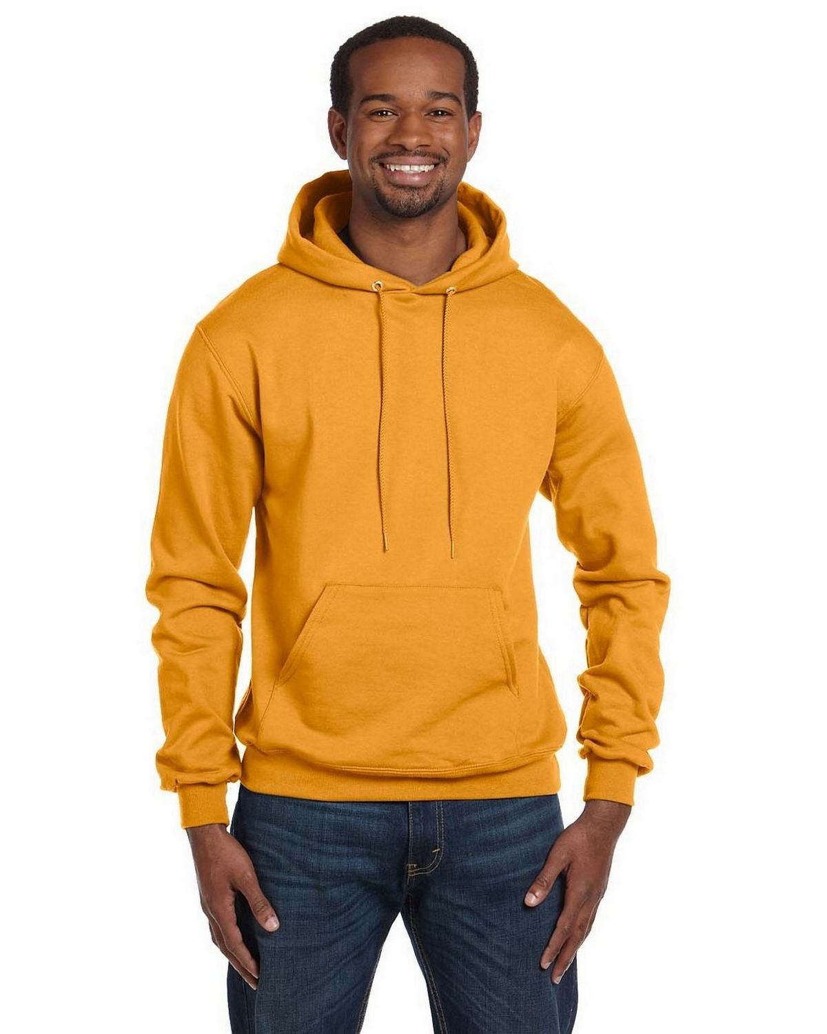 dark yellow champion hoodie