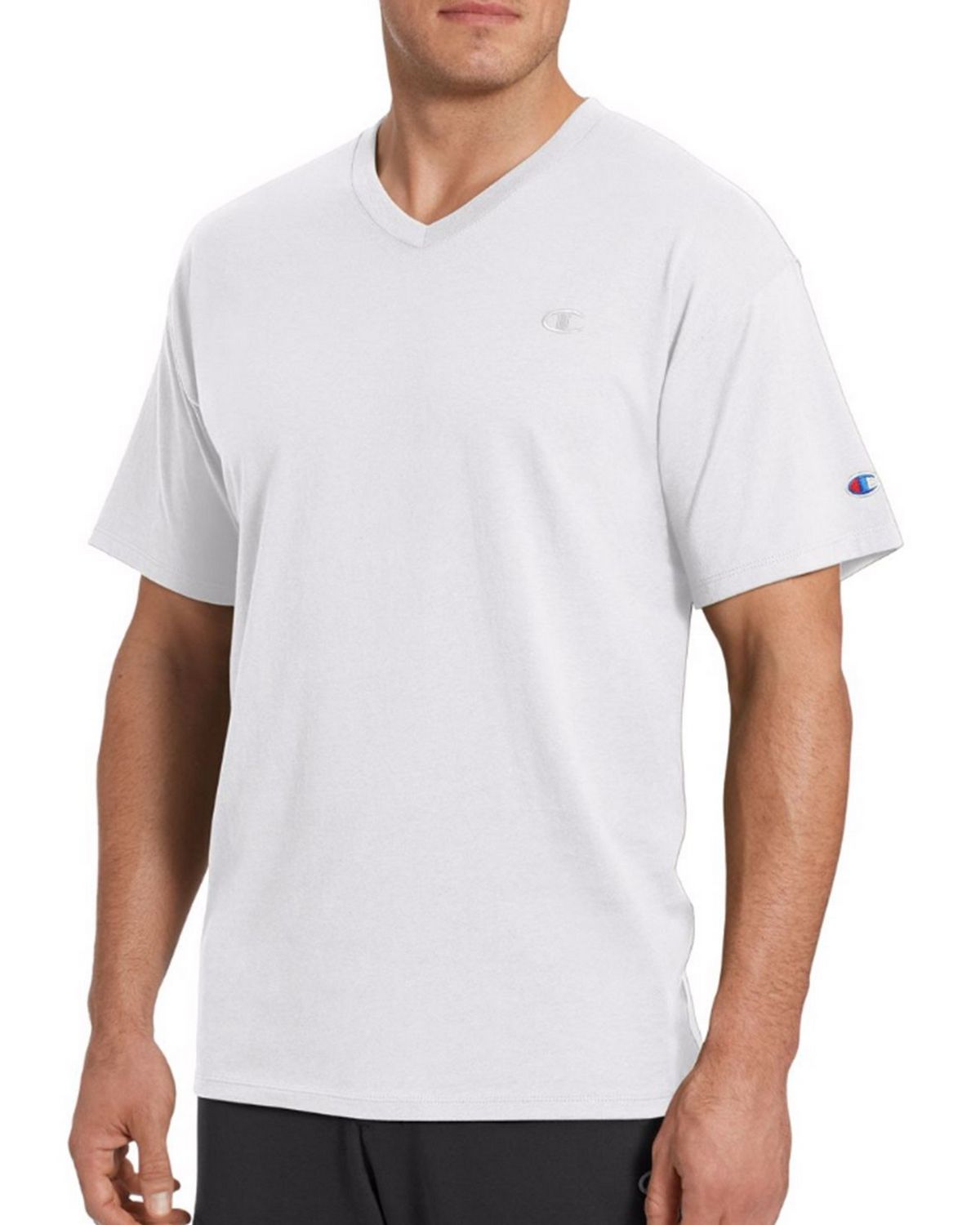 T0221 Mens Classic Jersey V-Neck Tee