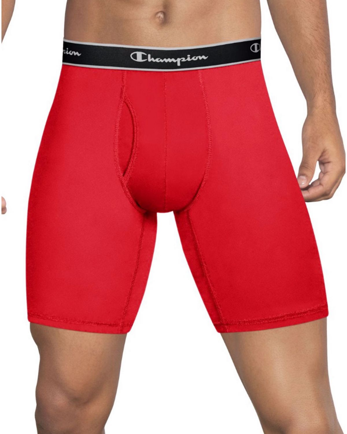 Pack of 2 Champion Mens Tech Performance Long Boxer Brief