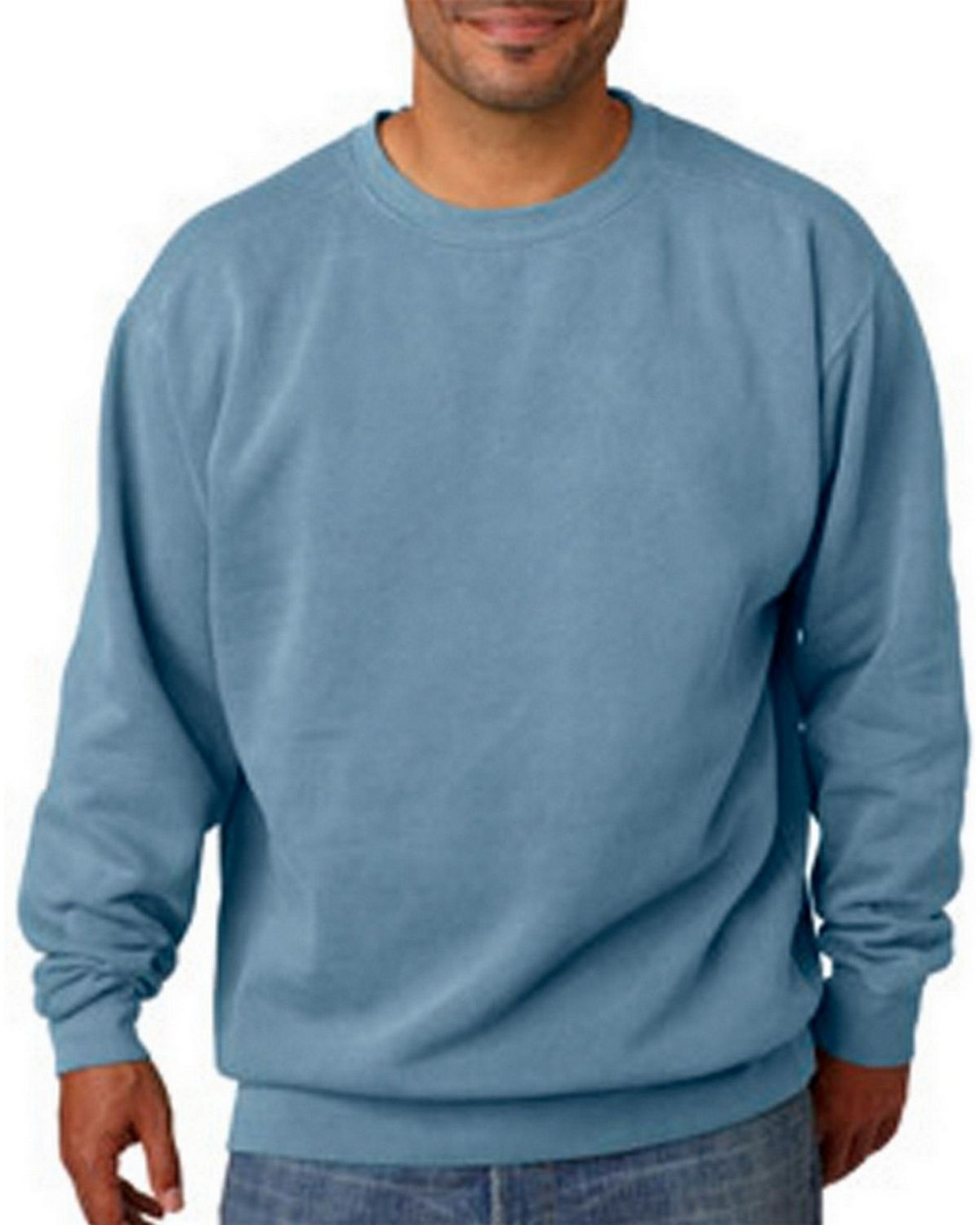 Chouinard 1566 Adult Garment-Dyed Crew Neck Sweatshirt - ApparelnBags.com