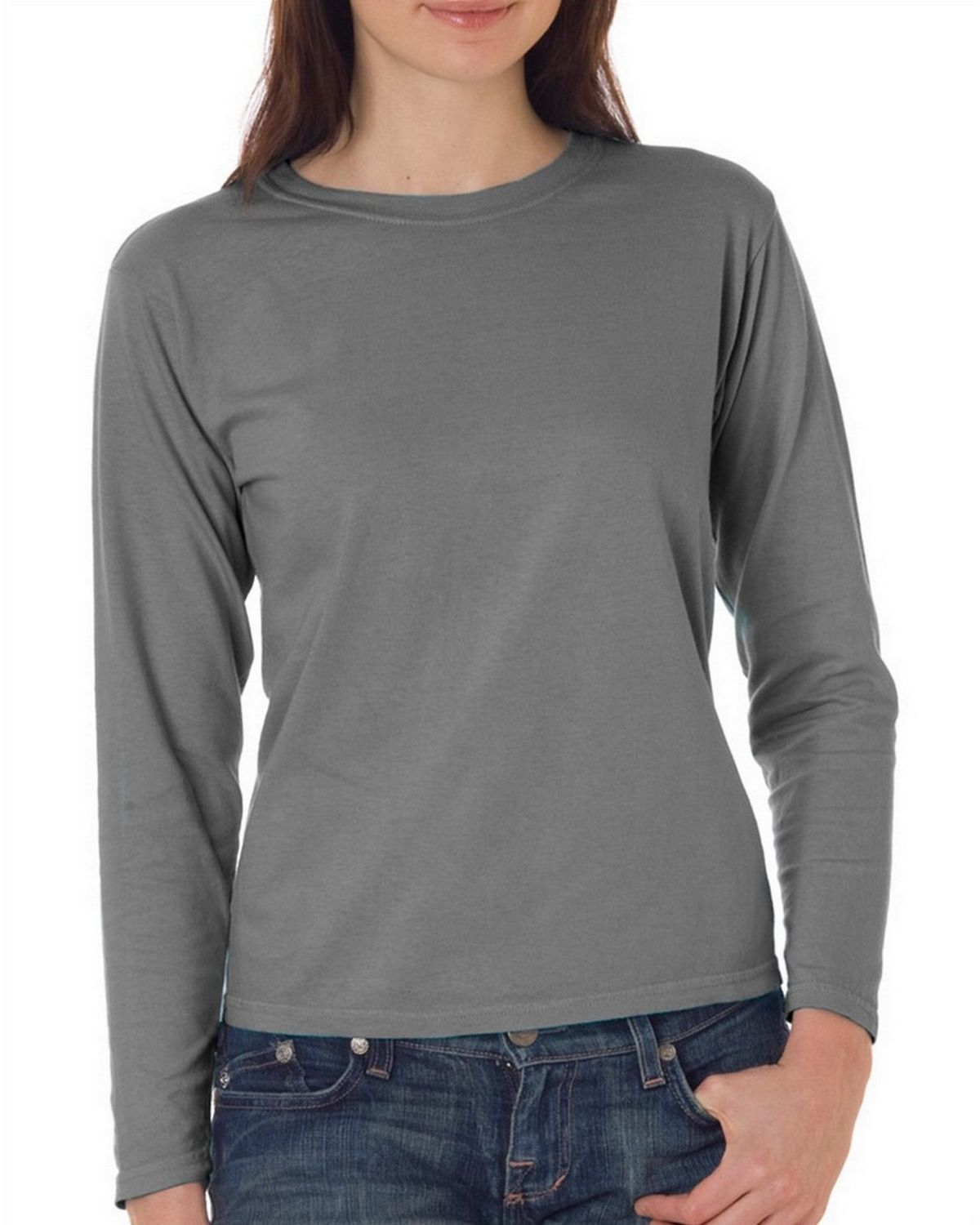 Chouinard 3014 Ladies Garment-Dyed Long Sleeve T-Shirt - ApparelnBags.com