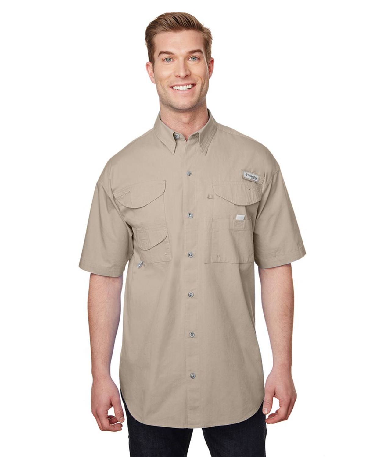 Positive Promotions 3 Columbia Men's Bahama? II Short-Sleeve Fishing Shirts - Embroidered Personalization Available