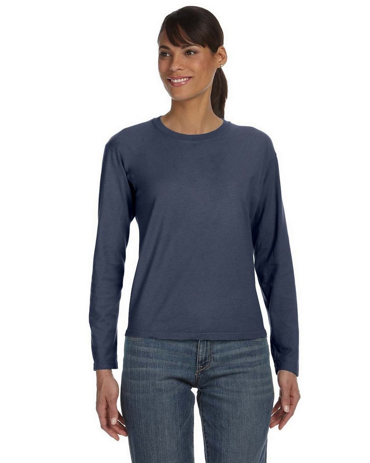 Comfort Colors C3014 Ringspun Long Sleeve T Shirt - ApparelnBags.com