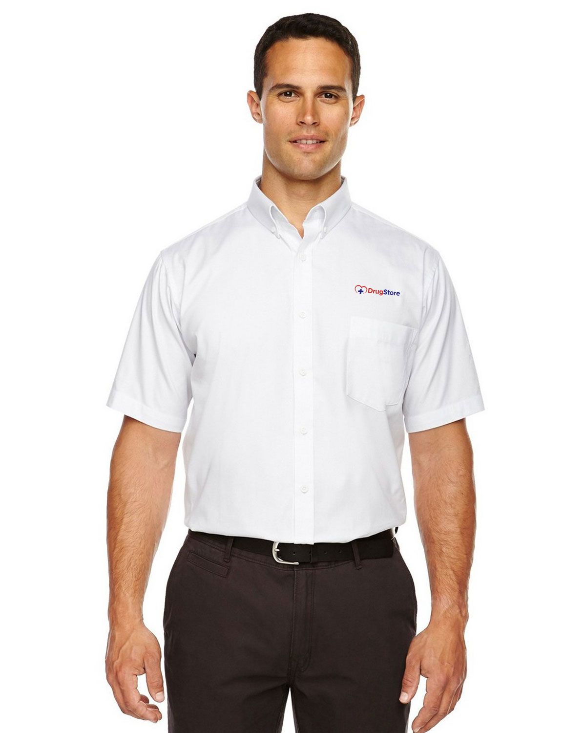 Core365 88194 Optimum Mens Short Sleeve Twill Shirt - ApparelnBags.com