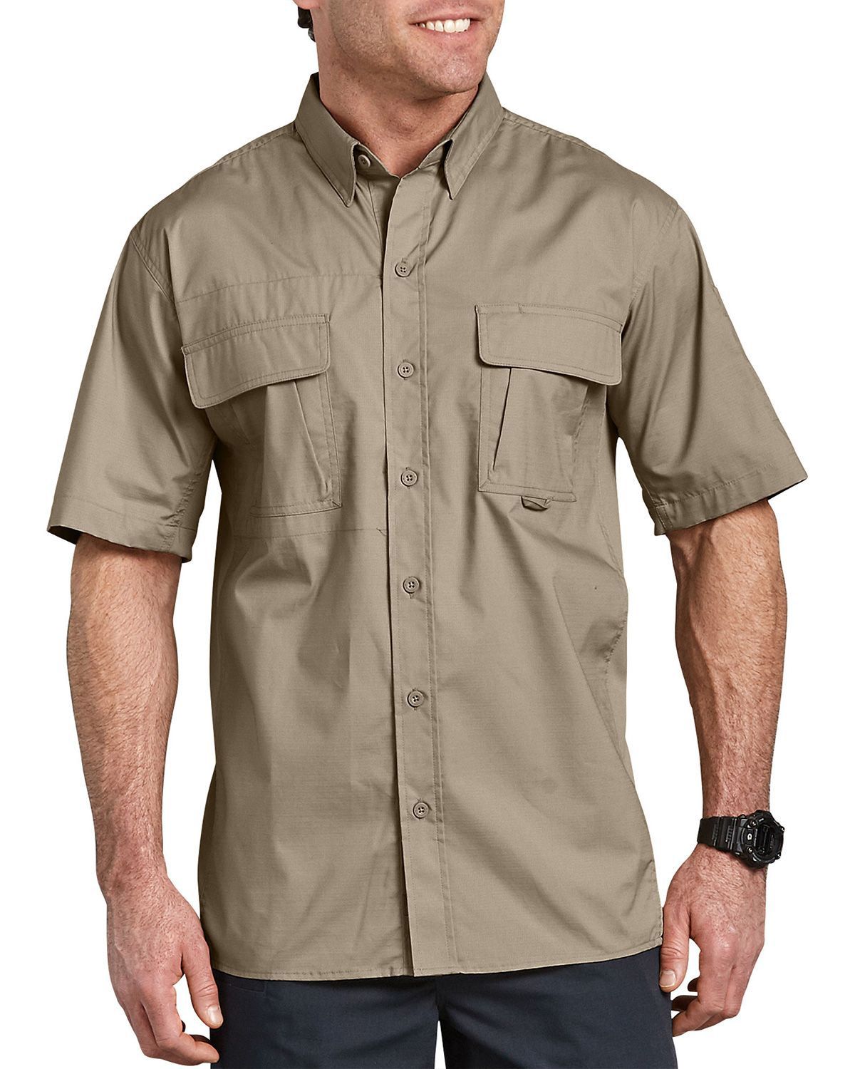 Dickies LS953 4.5 oz. Ripstop Ventilated Tactical Shirt - ApparelnBags.com