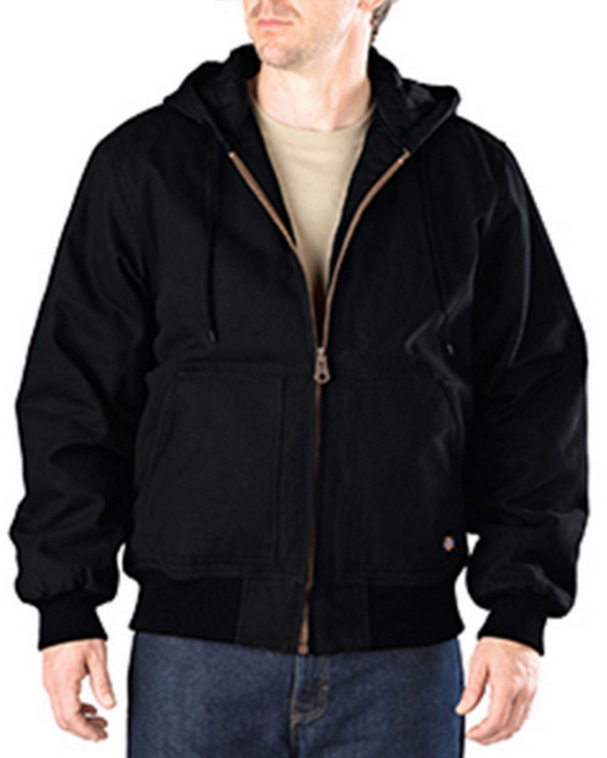 Dickies men's rigid discount duck hooded jacket