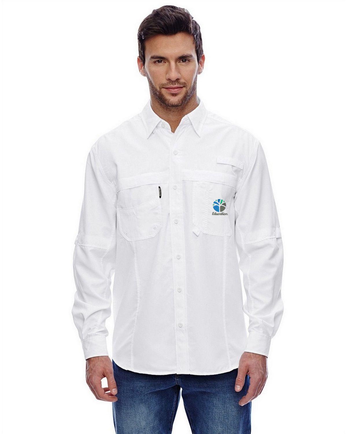 Dri Duck DD4405 Mens Long Sleeve Catch Fishing Shirt - ApparelnBags.com