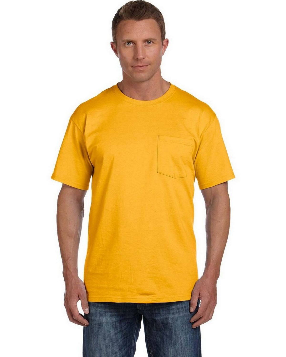 Fruit of the Loom Heavy Cotton T Shirt with a Left Chest Pocket 3930PR-3931P 