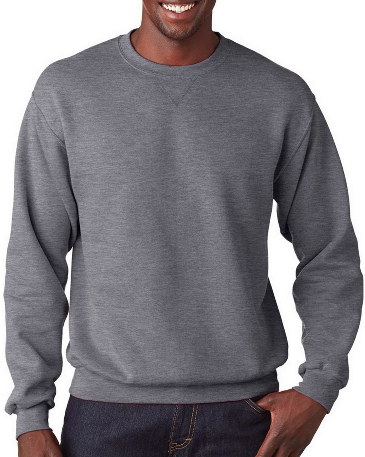 UPC 885306336837 product image for Fruit Of The Loom SF72 Men's Sofspun Sweatshirt - Charcoal Heather - M | upcitemdb.com