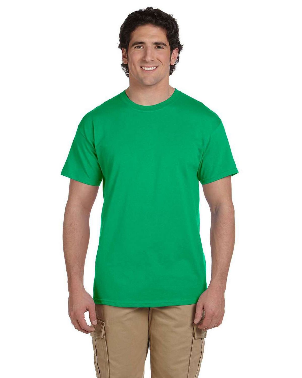 Gildan 2000 Short Sleeve T-Shirt Kelly Green Men's S Wholesale Custom Printing & Embroidery