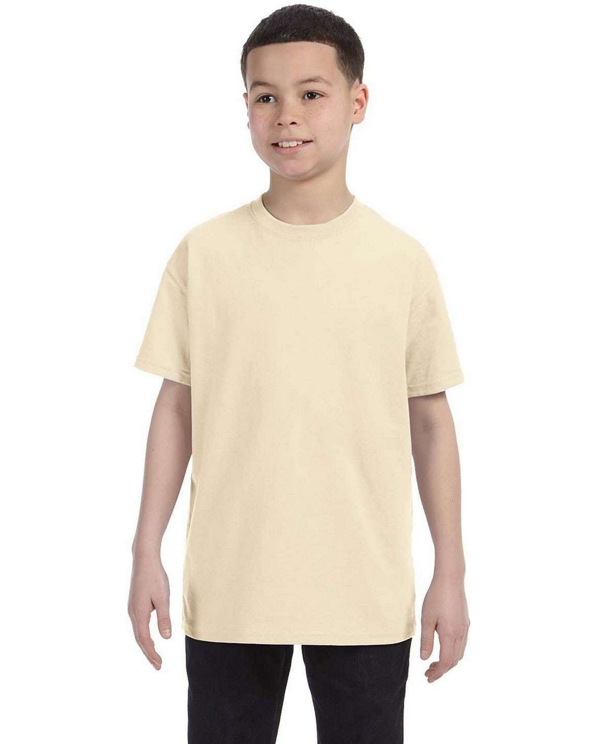 Gildan Youth Heavy 100/% Cotton T-Shirt Plain Blank Tee 5000B S-XL Bulk Colors