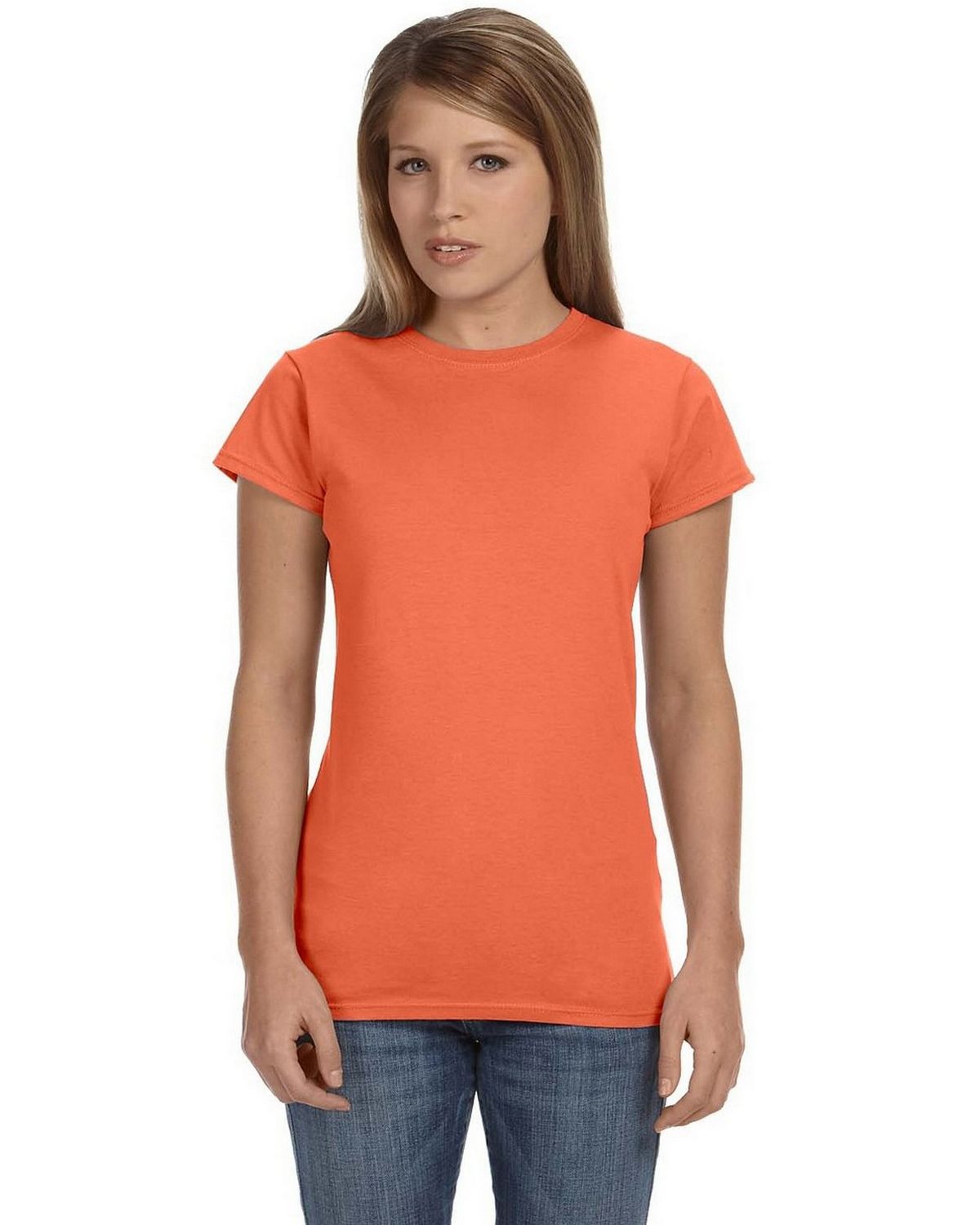 Gildan 64000L Ladies’ SoftStyle T Shirt - ApparelnBags.com