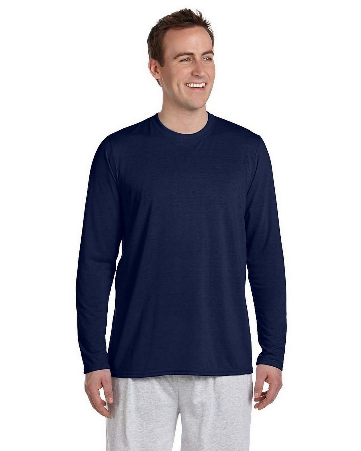 Gildan G424 Performance Long Sleeve T Shirt - ApparelnBags.com