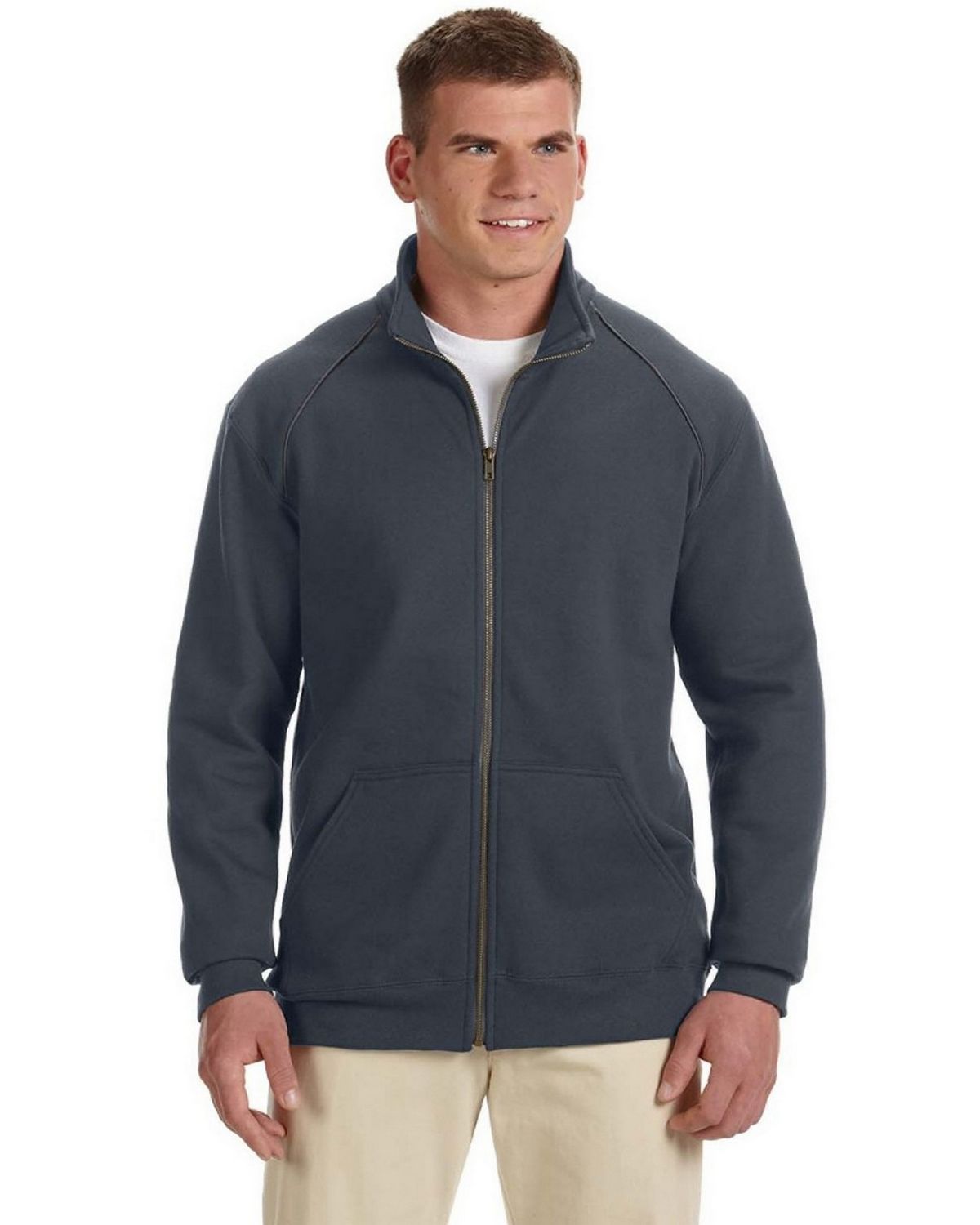 Gildan G929 Premium Cotton™ Ringspun Fleece Full Zip Jacket ...
